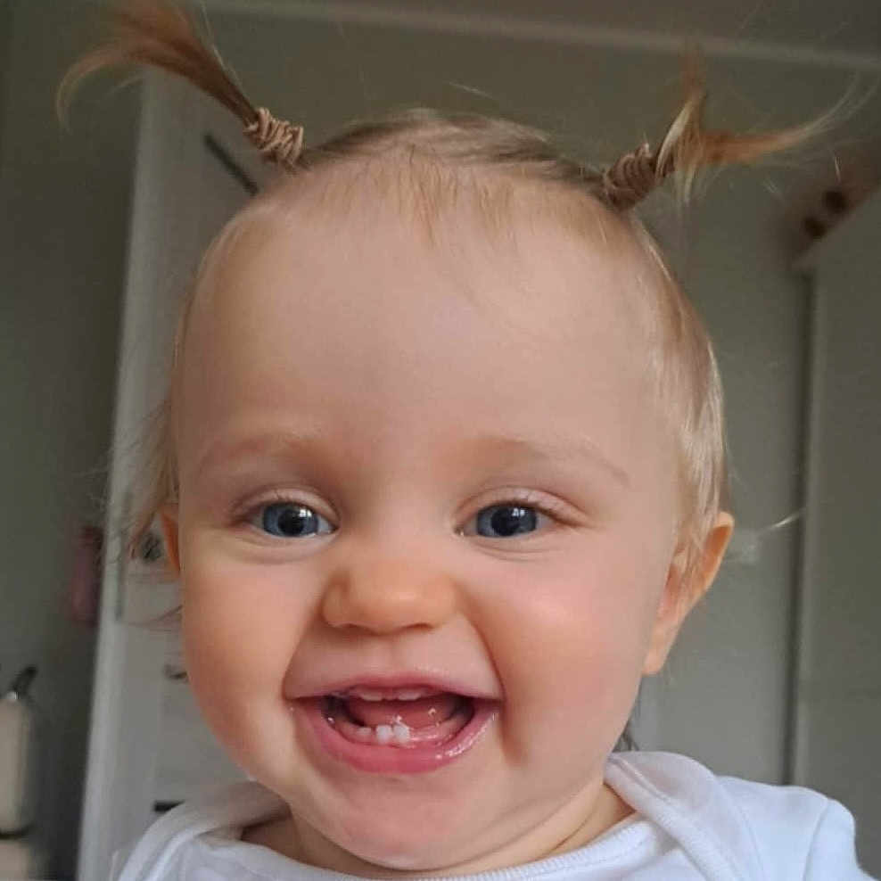 Lily Szczepanska joined the competition — help win amazing prizes! baby, babylaughing, blonde, bodypart, face, hair, happy, head, laughing, mouth, person, photography, portrait, smile, teeth