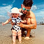 Sky joined the competition — help win amazing prizes! baby, beach, clothing, coast, face, hat, head, nature, outdoors, person, photography, portrait, sea, shoreline, skin, summer, sunhat, swimwear, tattoo, water
