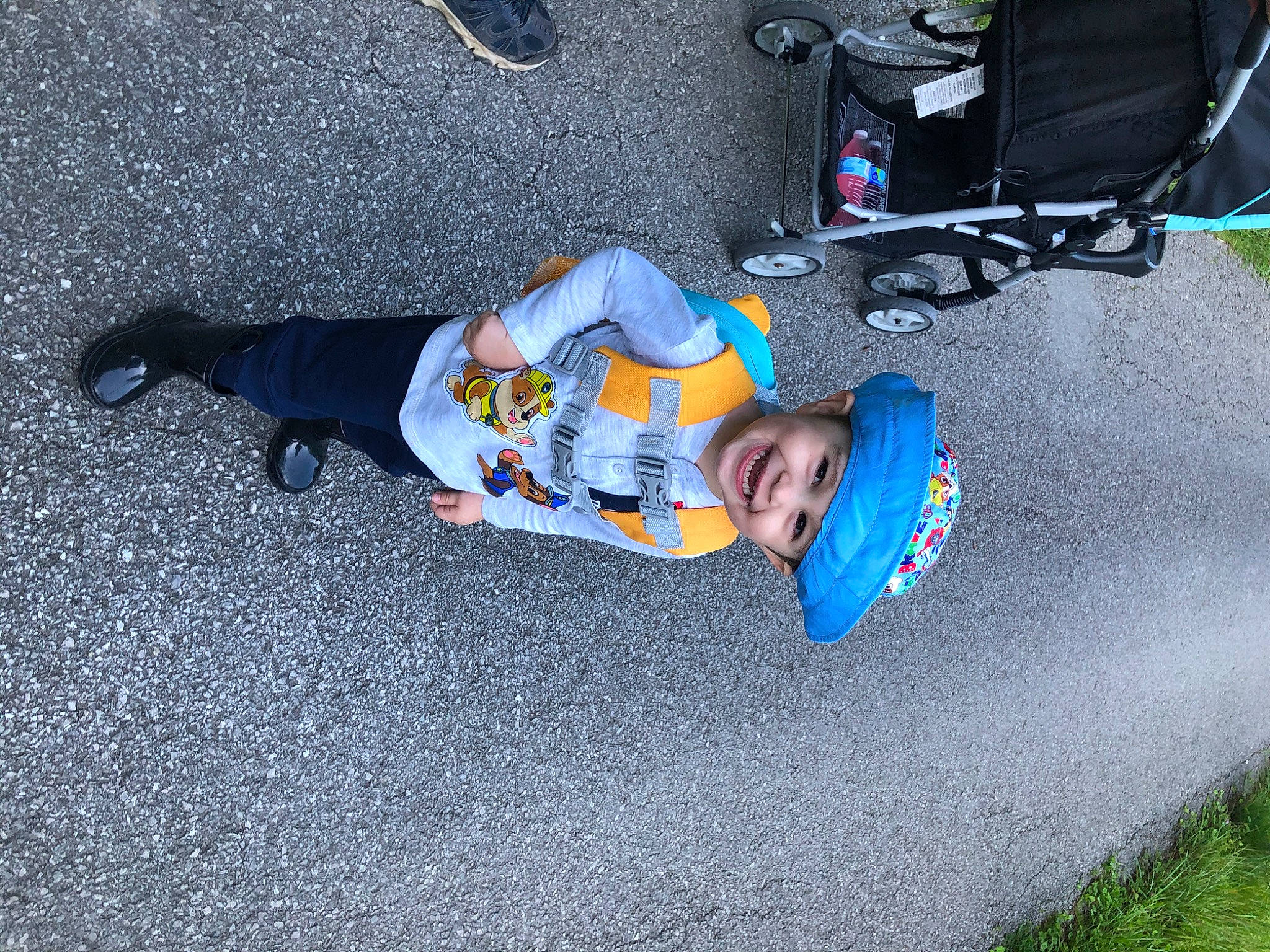 Daxton is registered to the contest to win money with this photo: headwear, joy, person