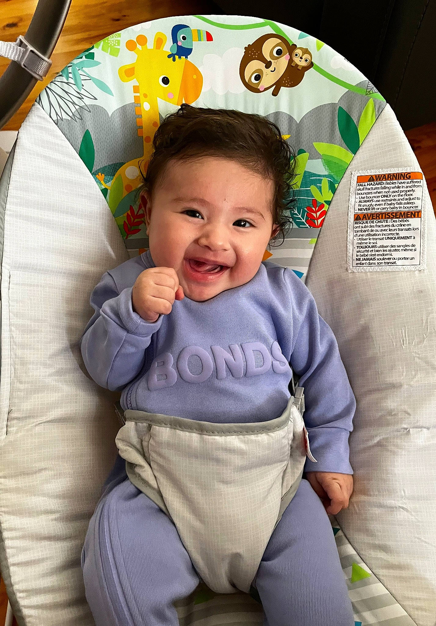 Halle joined the competition — help win amazing prizes! baby, baby_products, baby_toddler_clothing, car_seat, child, circle, comfort, fun, hairstyle, happy, joy, linens, person, play, product, sitting, skin, sleeve, smile, t_shirt
