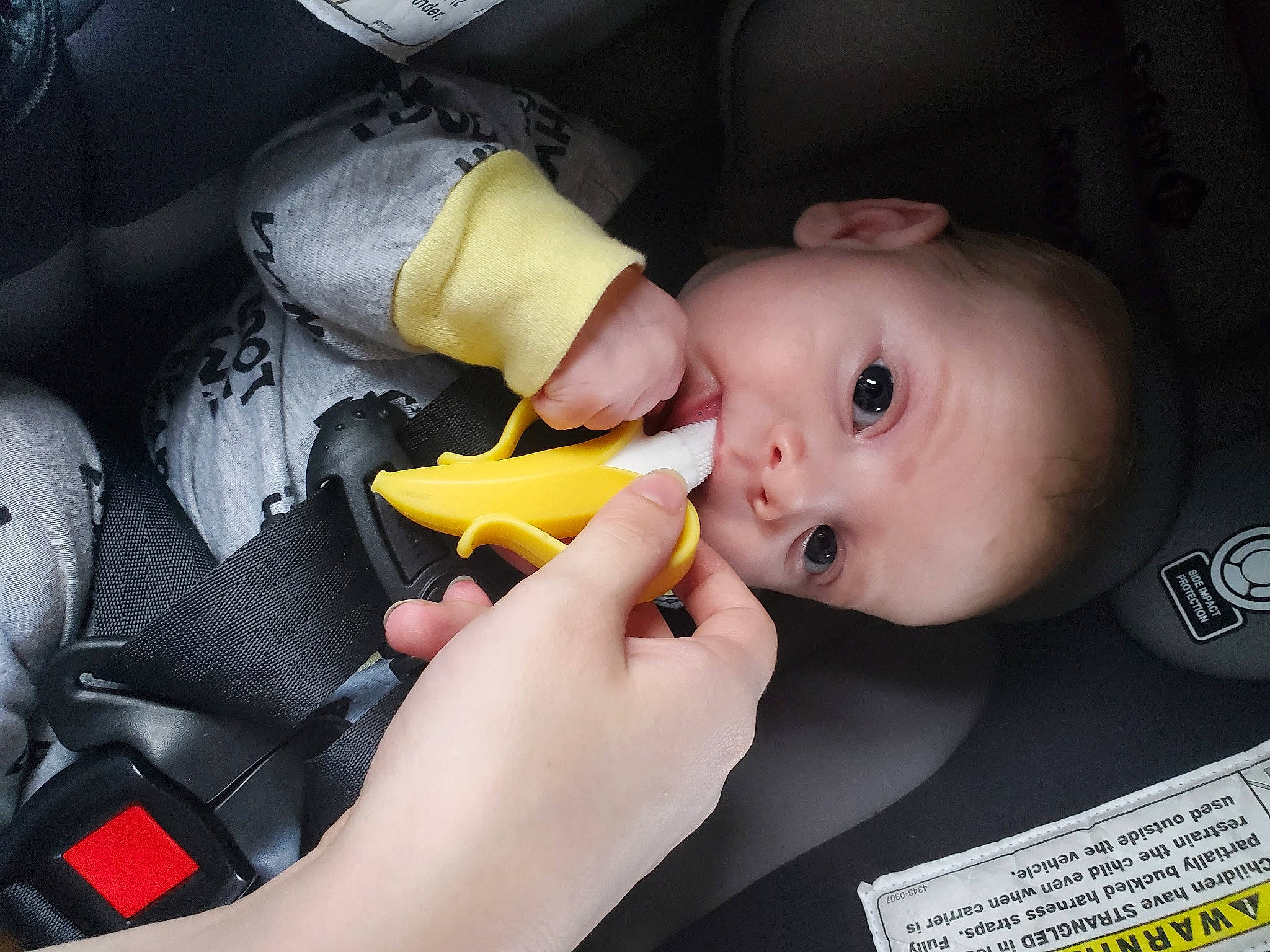 Cedric joined the competition — help win amazing prizes! baby, car_seat, cheek, child, eye, finger, hand, lip, mouth, nose, person, photography, skin, toddler, yellow