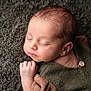 newborn, baby, sleeping, infant, closeup, portrait, peaceful, soft, texture, blanket, cozy, cute, child, skin, face, hand, rest, warm, young, serene