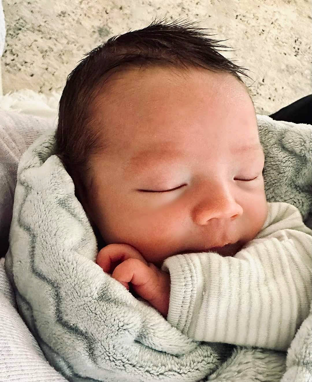 Cayden joined the competition — help win amazing prizes! baby, baby_toddler_clothing, bedtime, cheek, child, chin, comfort, eye, face, happy, head, linens, mouth, nap, nose, person, portrait_photography, skin, sleep, sleeve