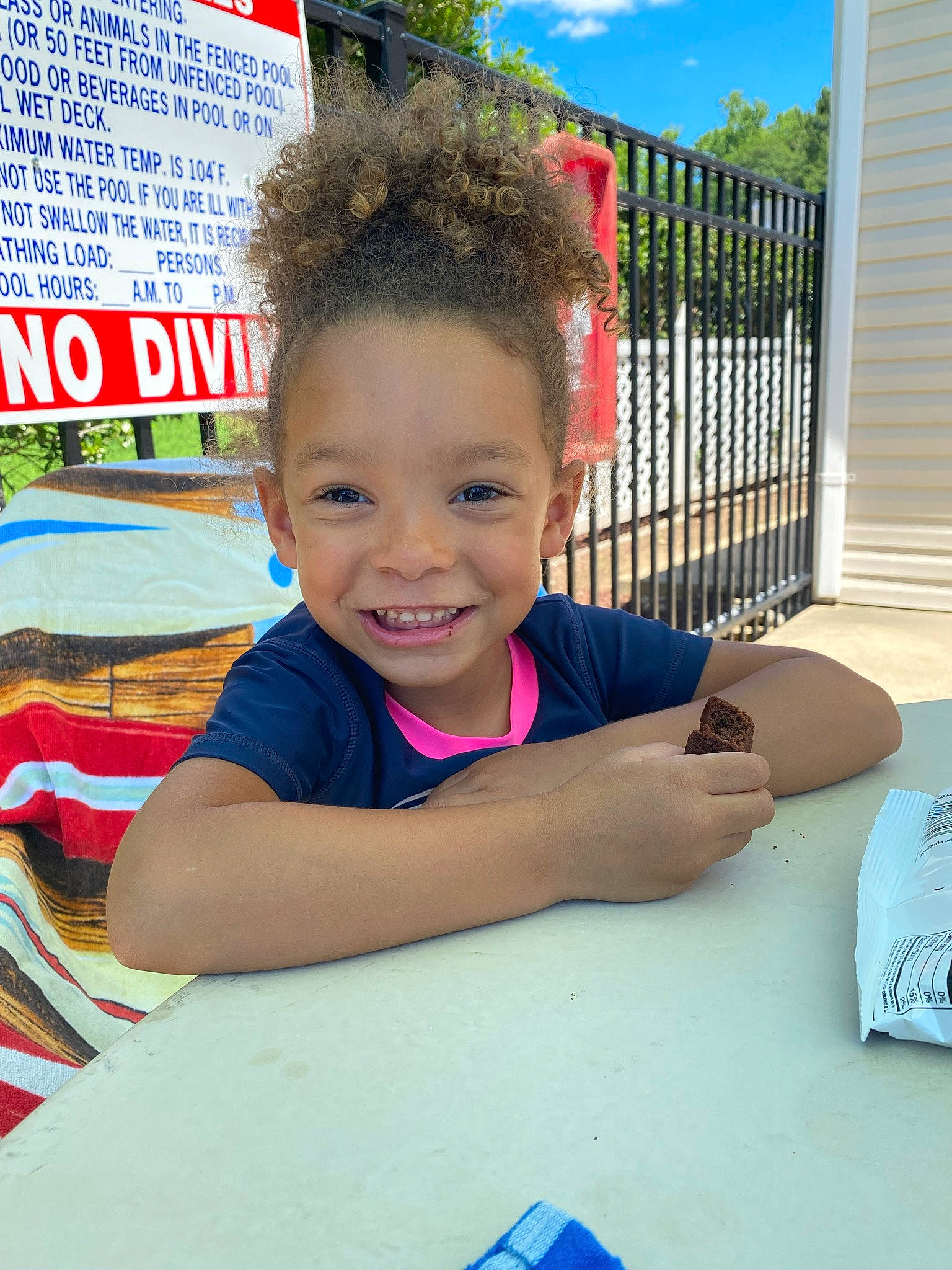 Rylan joined the competition — help win amazing prizes! blue, child, event, fun, happy, joy, leisure, person, play, recreation, room, sitting, sky, smile, summer, t_shirt, table, toddler, toy, travel