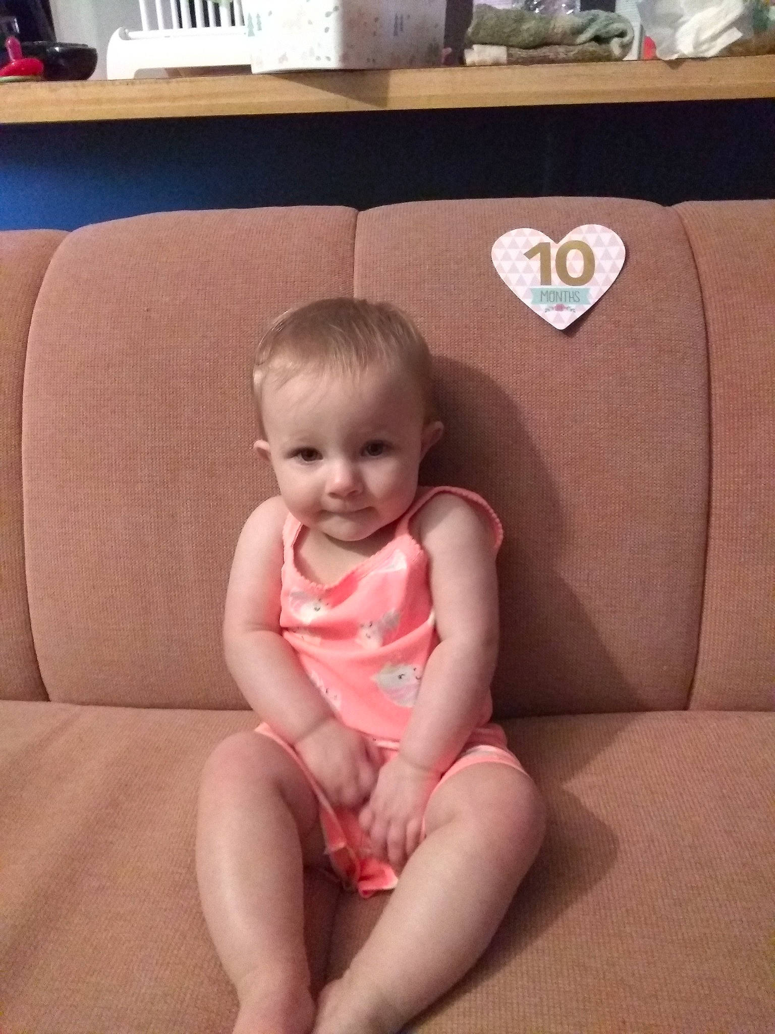 Haven joined the competition — help win amazing prizes! baby, cheek, child, ear, electronic_device, eye, face, finger, head, leg, person, pink, plant, sitting, skin, smile, thigh, toddler