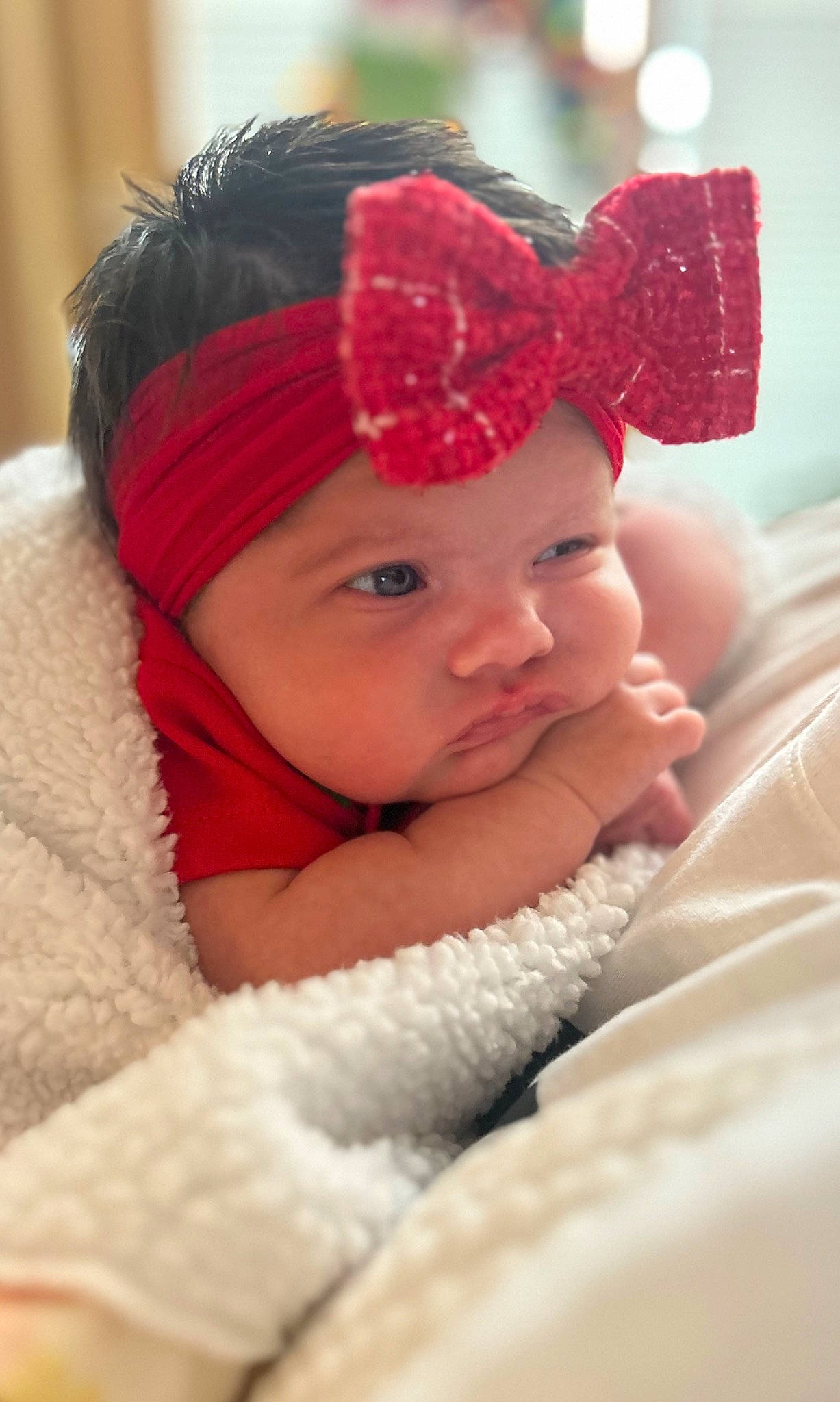 Analysia joined the competition — help win amazing prizes! baby, baby_toddler_clothing, cap, carmine, cheek, child, comfort, face, fashion_accessory, flash_photography, fur, happy, headgear, headwear, knit_cap, lip, magenta, person, skin, smile