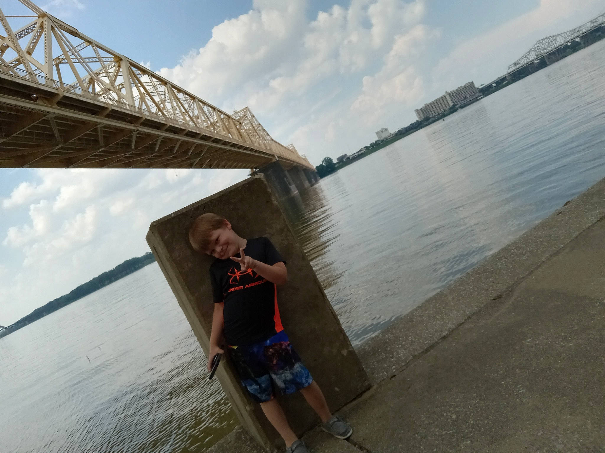 Kaimen joined the competition — help win amazing prizes! boats_and_boating_equipment_and_supplies, bridge, cloud, fixed_link, fun, girder_bridge, horizon, joy, lake, leisure, nonbuilding_structure, ocean, person, recreation, reservoir, shorts, sky, tourism, travel, water