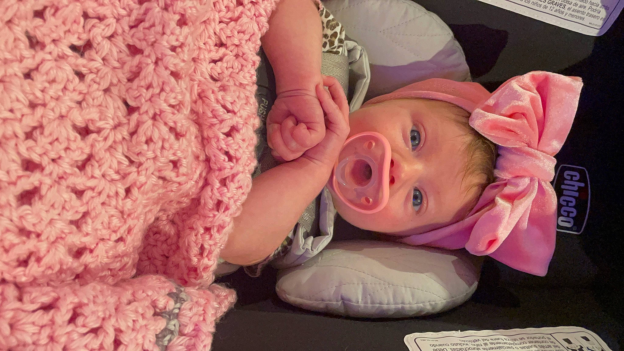 Lacie joined the competition — help win amazing prizes! baby, baby_toddler_clothing, cheek, child, comfort, eyelash, finger, hand, happy, hat, iris, lip, mammal, nose, person, pink, skin, sleeve, smile, textile