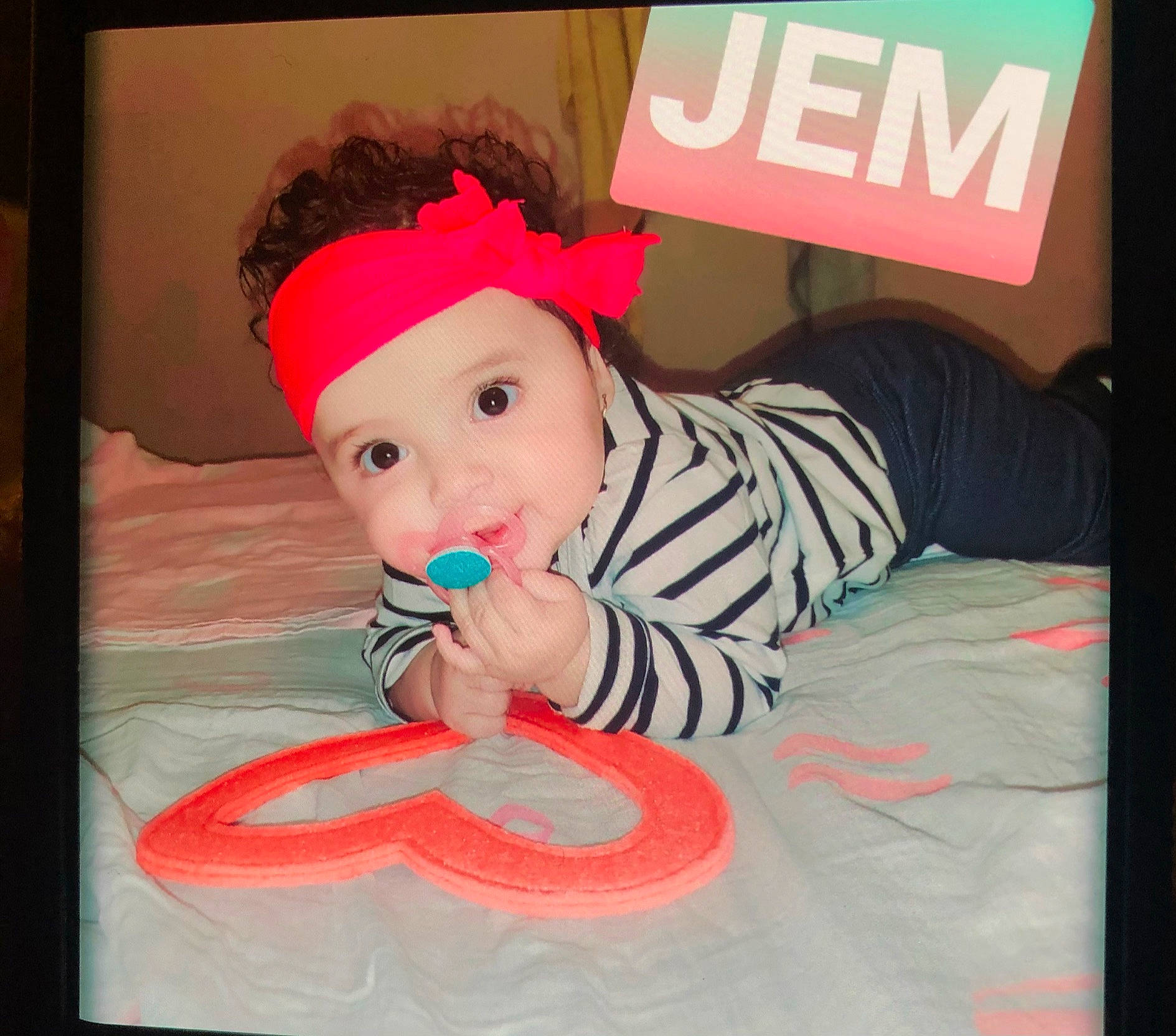 Jazmilynn is registered to the contest to win money with this photo: baby, baby_toddler_clothing, carmine, child, comfort_food, costume_hat, font, happy, hat, headwear, logo, magenta, party_supply, pattern, person, pink, rectangle, sleeve, sugar_cake, sweetness