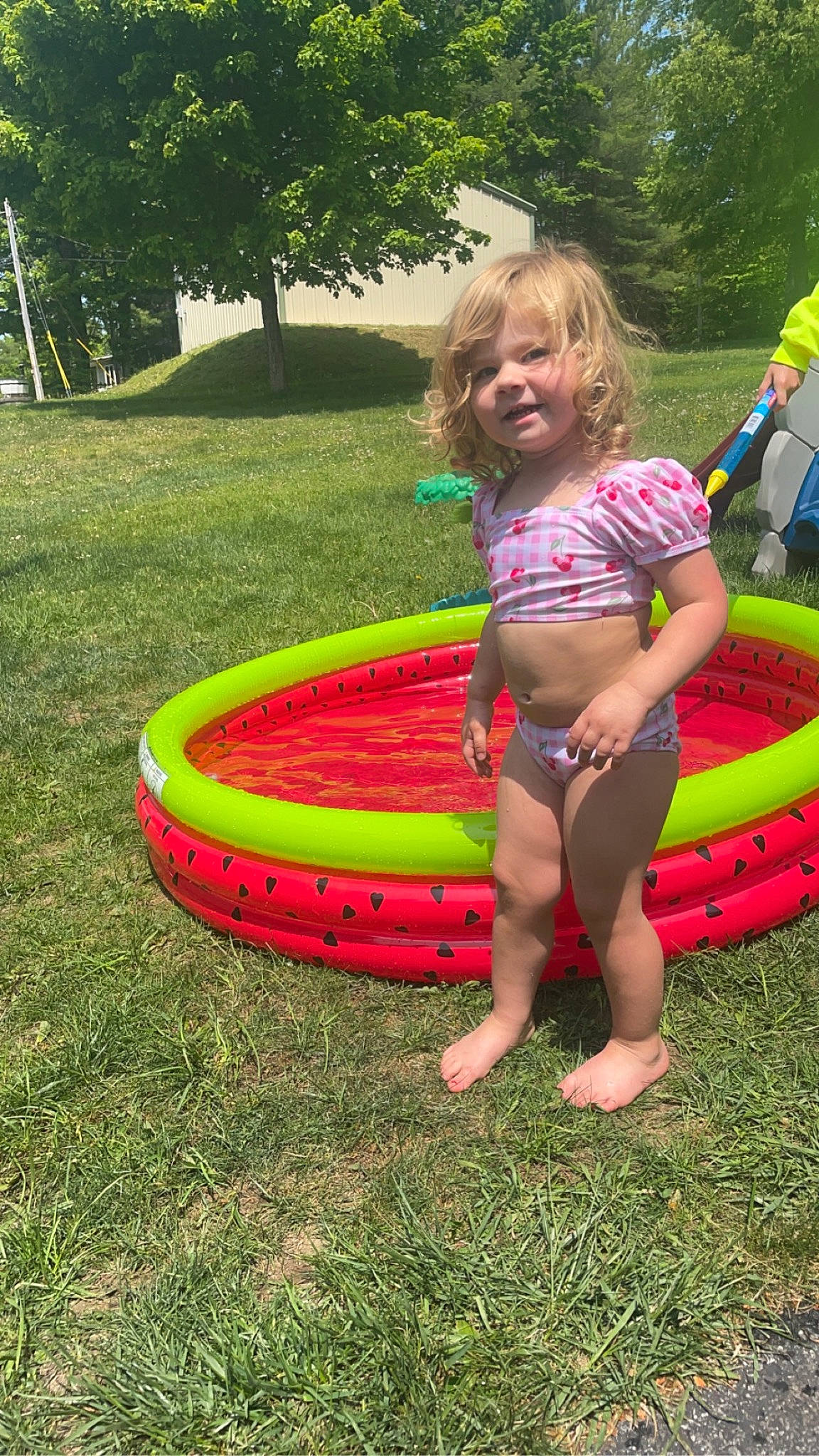 Amarah is registered to the contest to win money with this photo: automotive_tire, barefoot, child, event, fun, garden, grass, green, happy, hoop_rhythmic_gymnastics, lawn, leisure, magenta, people_in_nature, person, plant, play, recreation, smile, toddler
