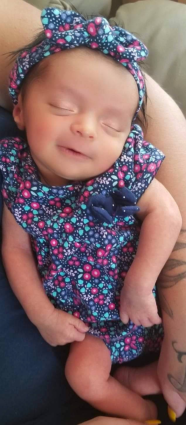 Hazel Grace joined the competition — help win amazing prizes! baby, baby_products, black_hair, cheek, child, child_model, design, dress, fashion_accessory, headgear, neck, pattern, person, pink, skin, toddler