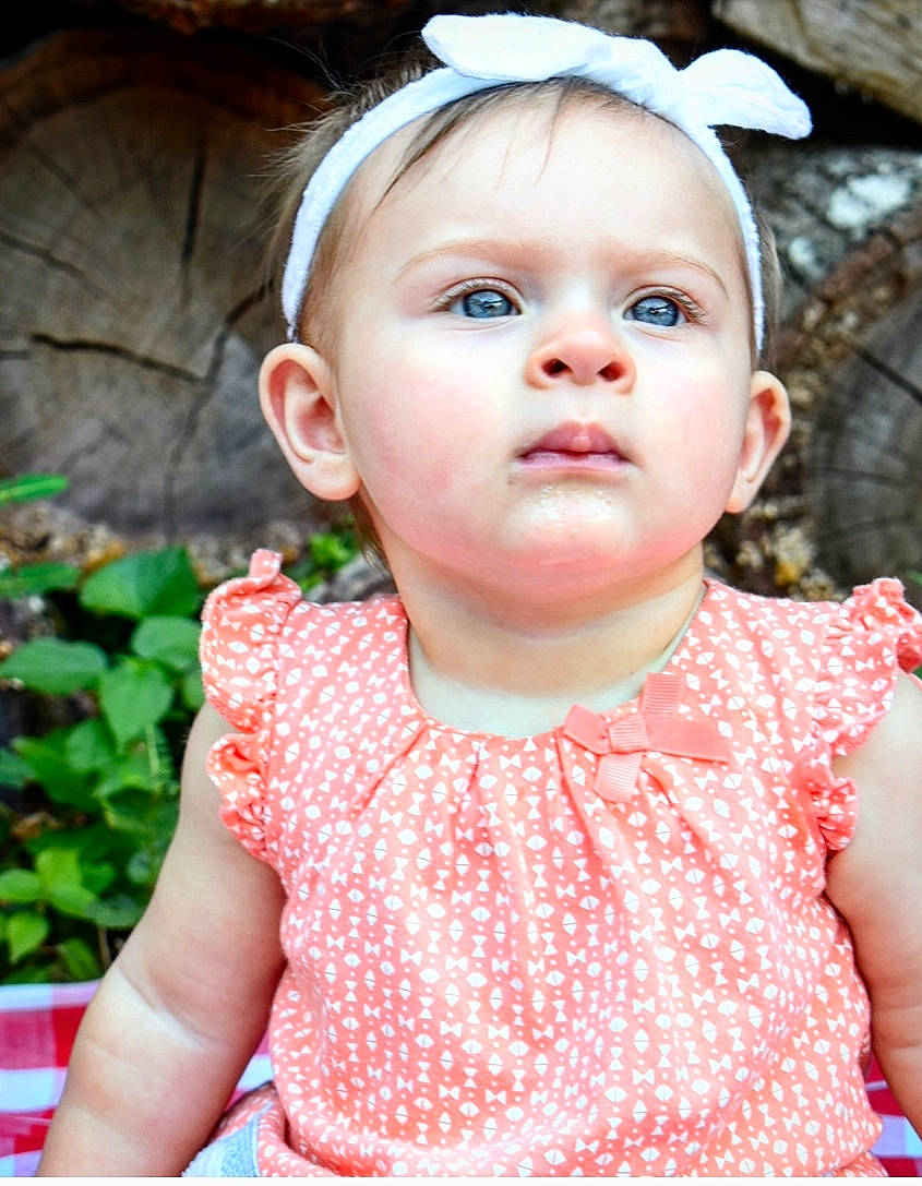 Annaliese is registered to the contest to win money with this photo: baby, beauty, cheek, child, child_model, face, hair_accessory, headband, headgear, person, photography, pink, portrait_photography, skin, toddler