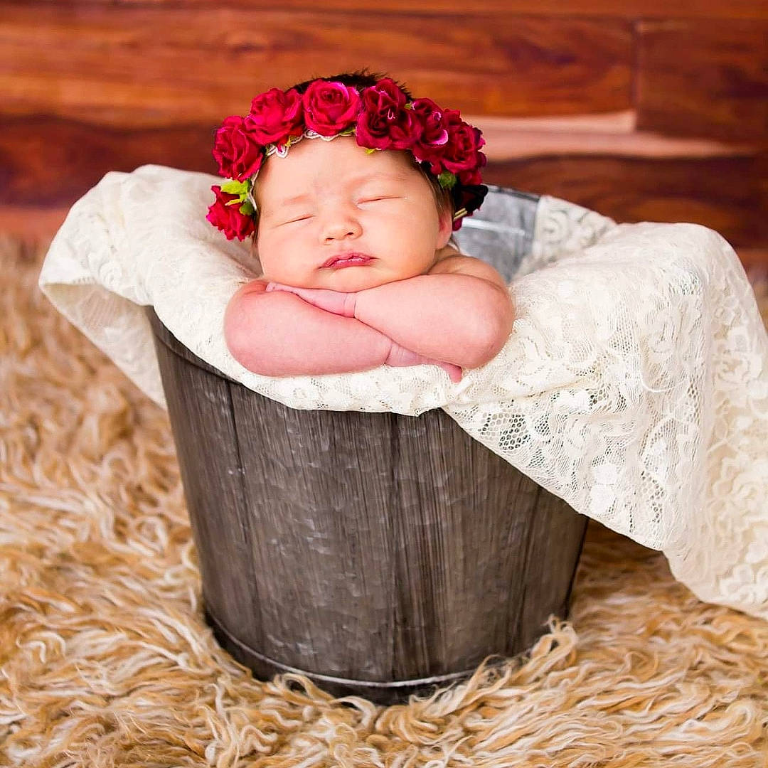 Blakelee joined the competition — help win amazing prizes! child, flower, hair_accessory, headgear, infant, person, product, toddler