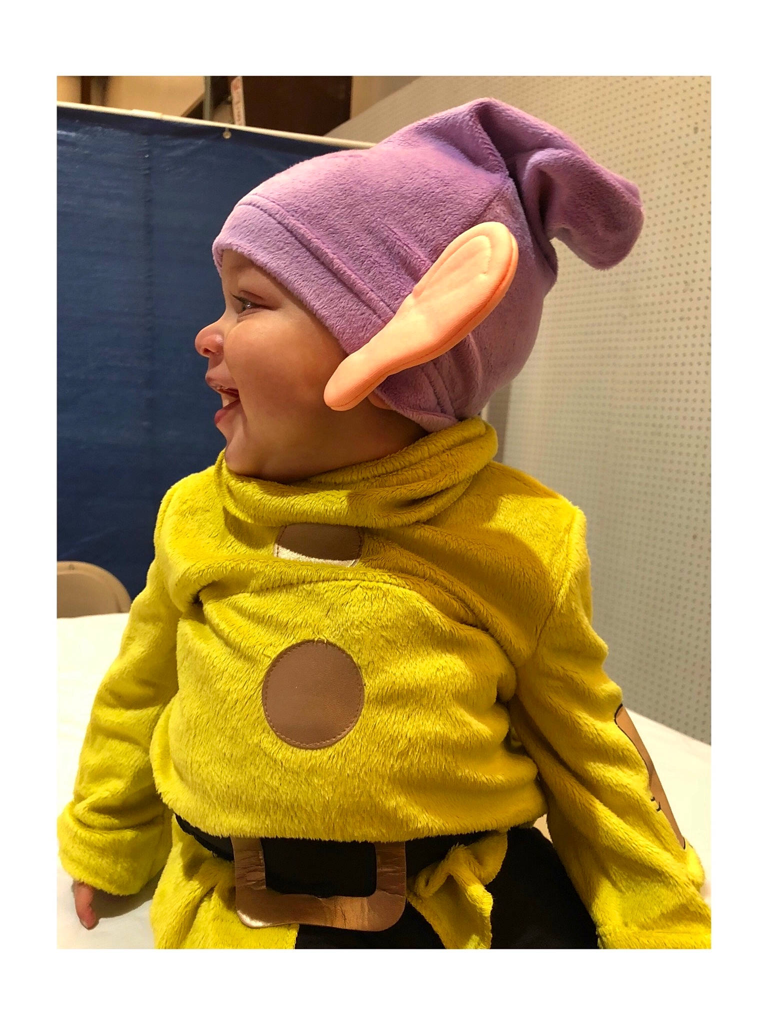 Isaiah is registered to the contest to win money with this photo: cap, child, headgear, material, outerwear, person, plush, stuffed_toy, textile, toddler, toy, yellow
