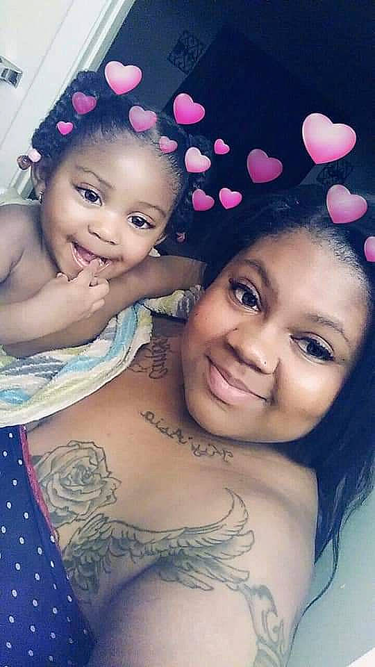 Ky'Asia joined the competition — help win amazing prizes! black_hair, cheek, chest, child, daughter, eyebrow, face, forehead, fun, happy, head, joy, love, mother, person, photography, smile, tattoo, tattoo_artist, toddler