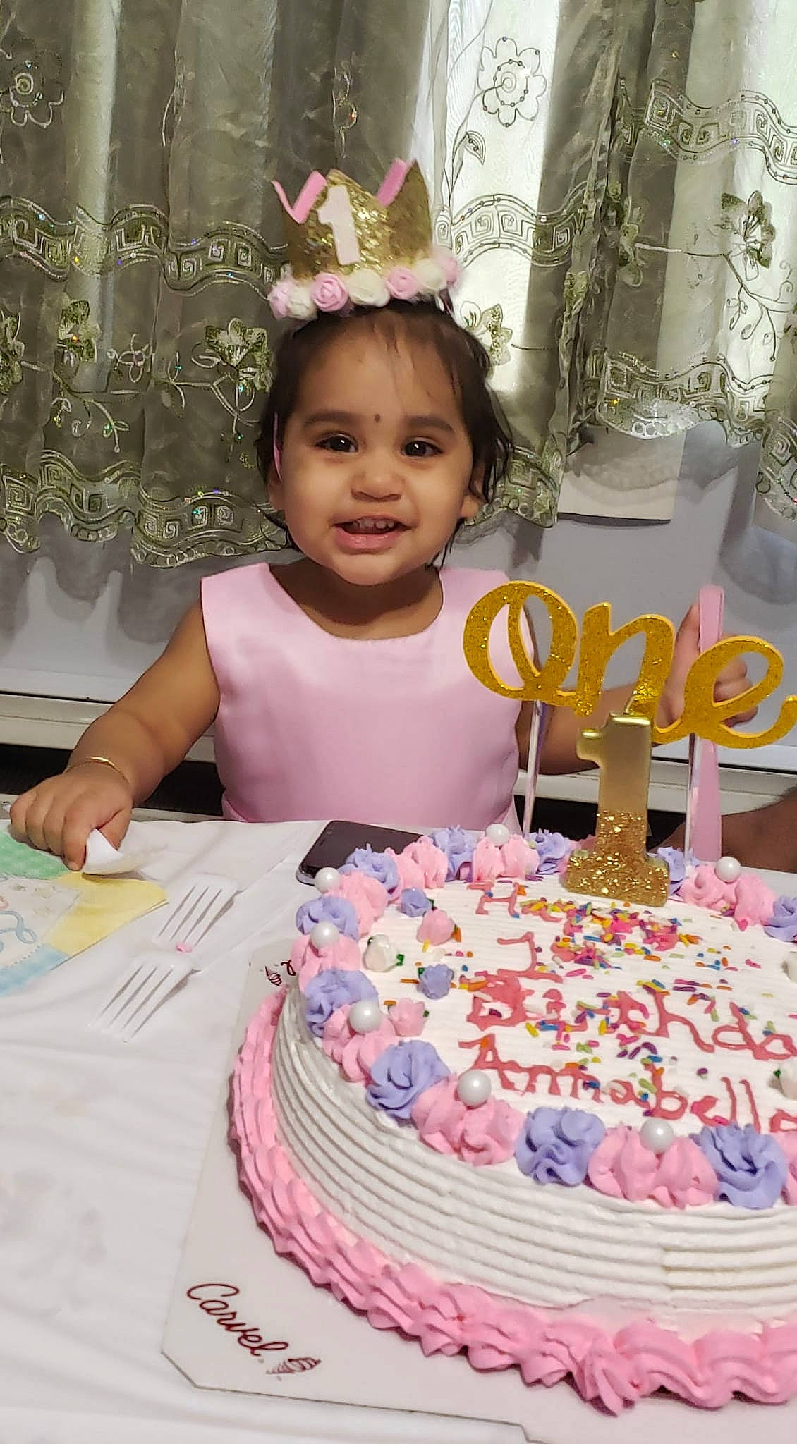 Annabella joined the competition — help win amazing prizes! baked_goods, birthday, birthday_cake, birthday_party, cake, cake_decorating, cake_decorating_supply, cuisine, event, food, happy, ingredient, joy, party_supply, person, pink, smile, sugar_cake, sugar_paste, sweetness