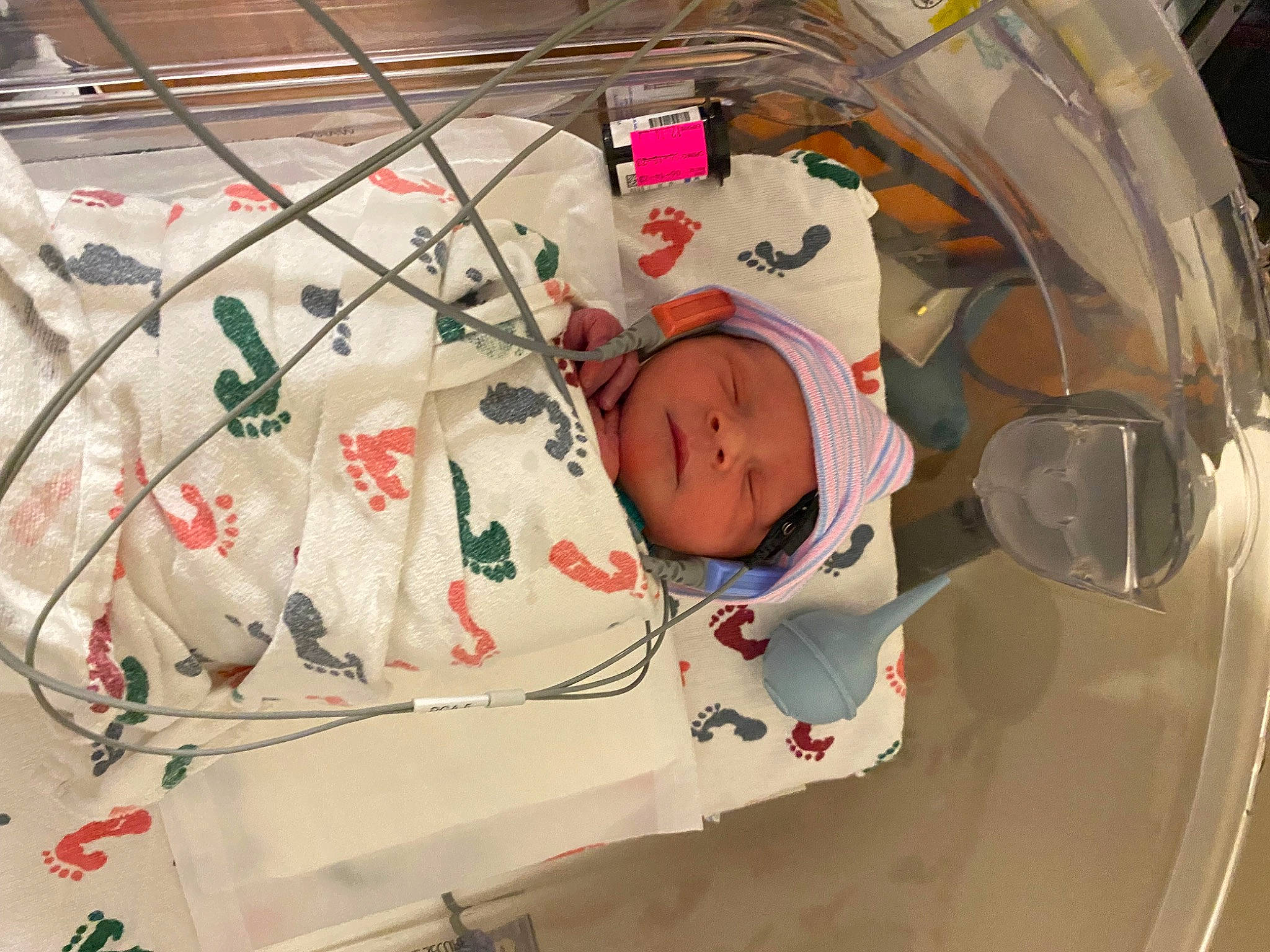 Kaiden joined the competition — help win amazing prizes! baby, baby_products, baby_safety, baby_toddler_clothing, child, comfort, headwear, laundry_room, linens, person, room, smile, toddler