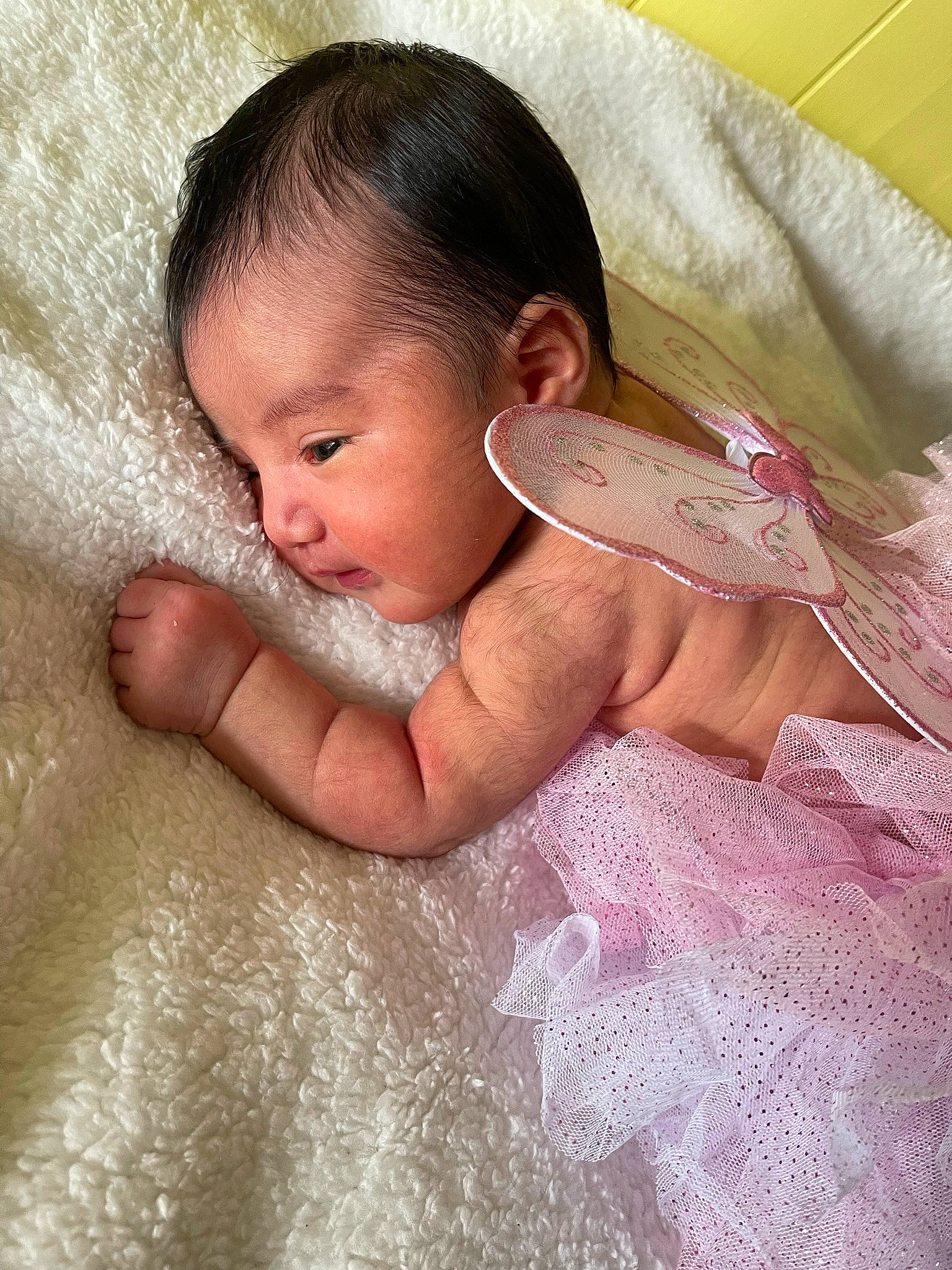 Dalia joined the competition — help win amazing prizes! baby, baby_sleeping, baby_toddler_clothing, bedding, cheek, child, comfort, ear, eye, gesture, happy, head, iris, linens, lip, nose, person, product, skin, textile