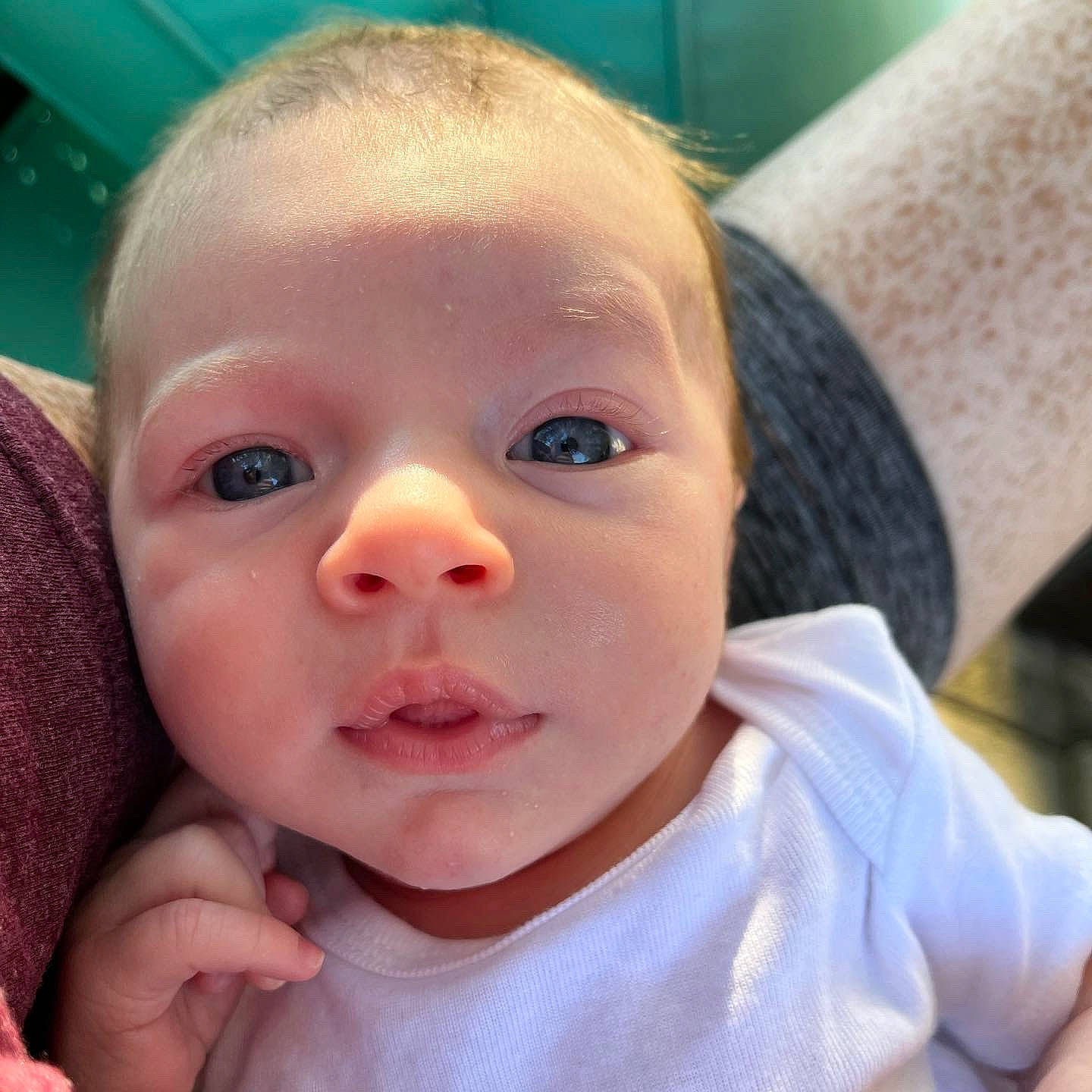 Jaxon joined the competition — help win amazing prizes! baby, baby_toddler_clothing, cheek, chest, close_up, ear, eyebrow, eyelash, finger, gesture, happy, iris, lip, mouth, nail, nose, person, skin, sleeve, thumb