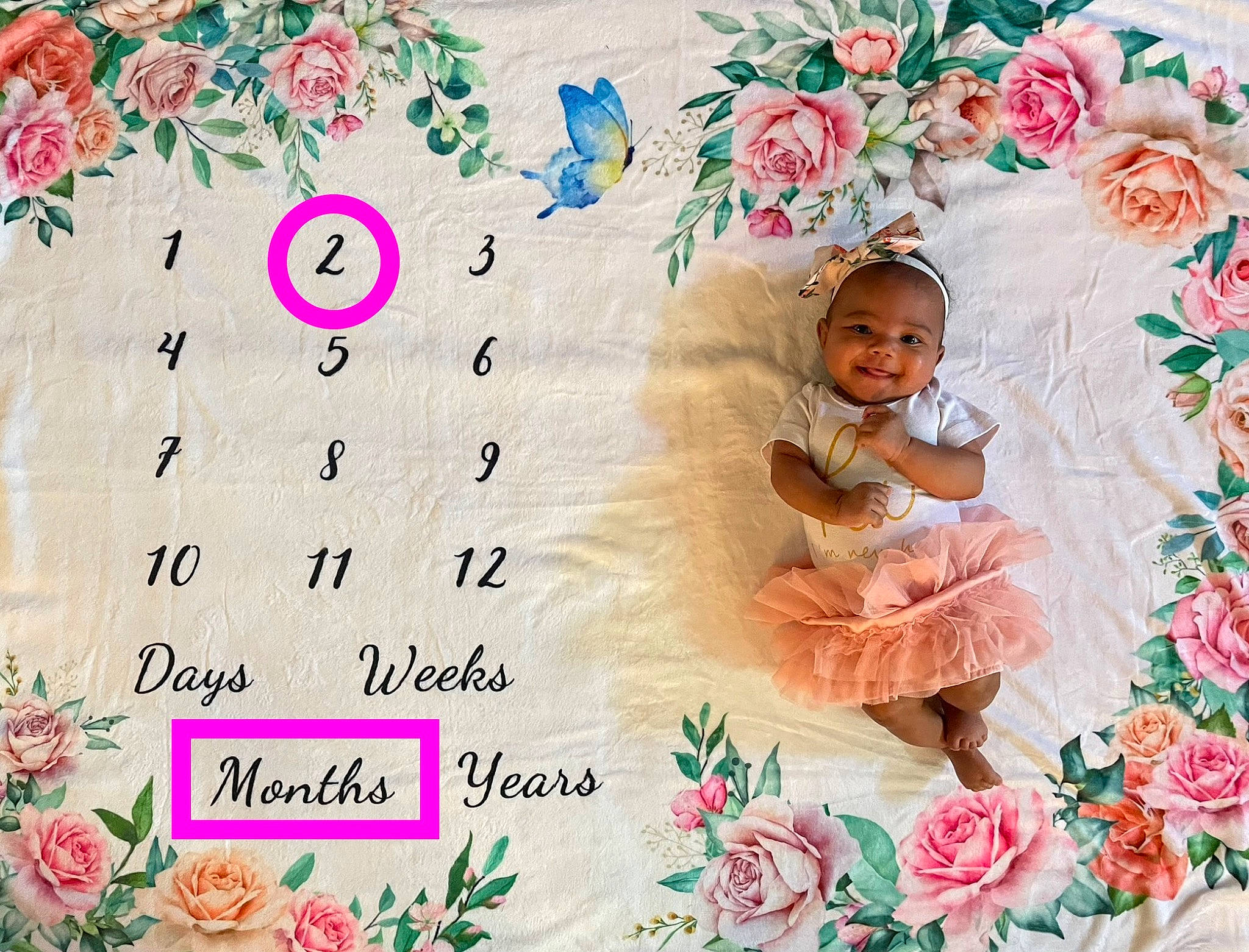 Charlie joined the competition — help win amazing prizes! baby, baby_toddler_clothing, child, design, event, facial_expression, floral_design, flower, font, greeting, greeting_card, happy, magenta, pattern, person, petal, pink, plant, smile, textile