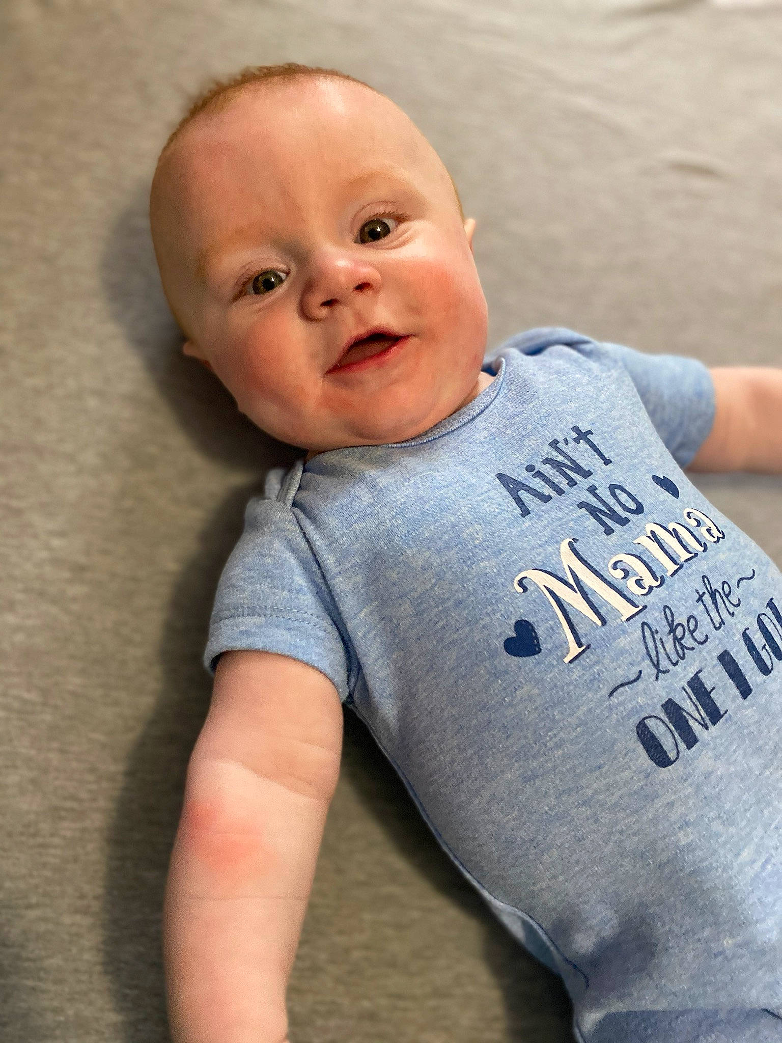Kaden is registered to the contest to win money with this photo: arm, baby, baby_products, baby_toddler_clothing, child, person, product, sleeve, t_shirt, toddler