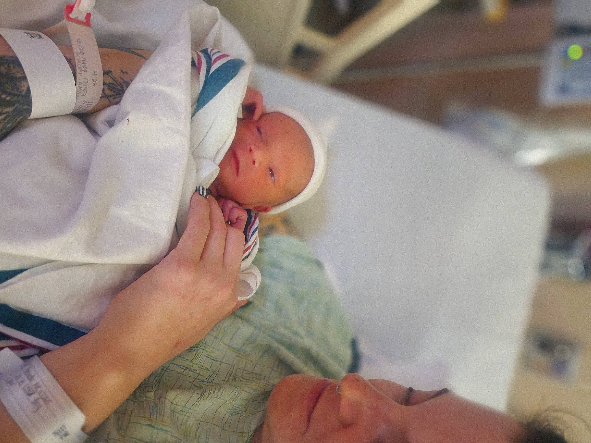 Ryker joined the competition — help win amazing prizes! baby, bed, child, childbirth, clinic, comfort, event, gesture, health_care, health_care_provider, hospital, hospital_bed, linens, medical, medical_equipment, medical_procedure, nursing, patient, person, service