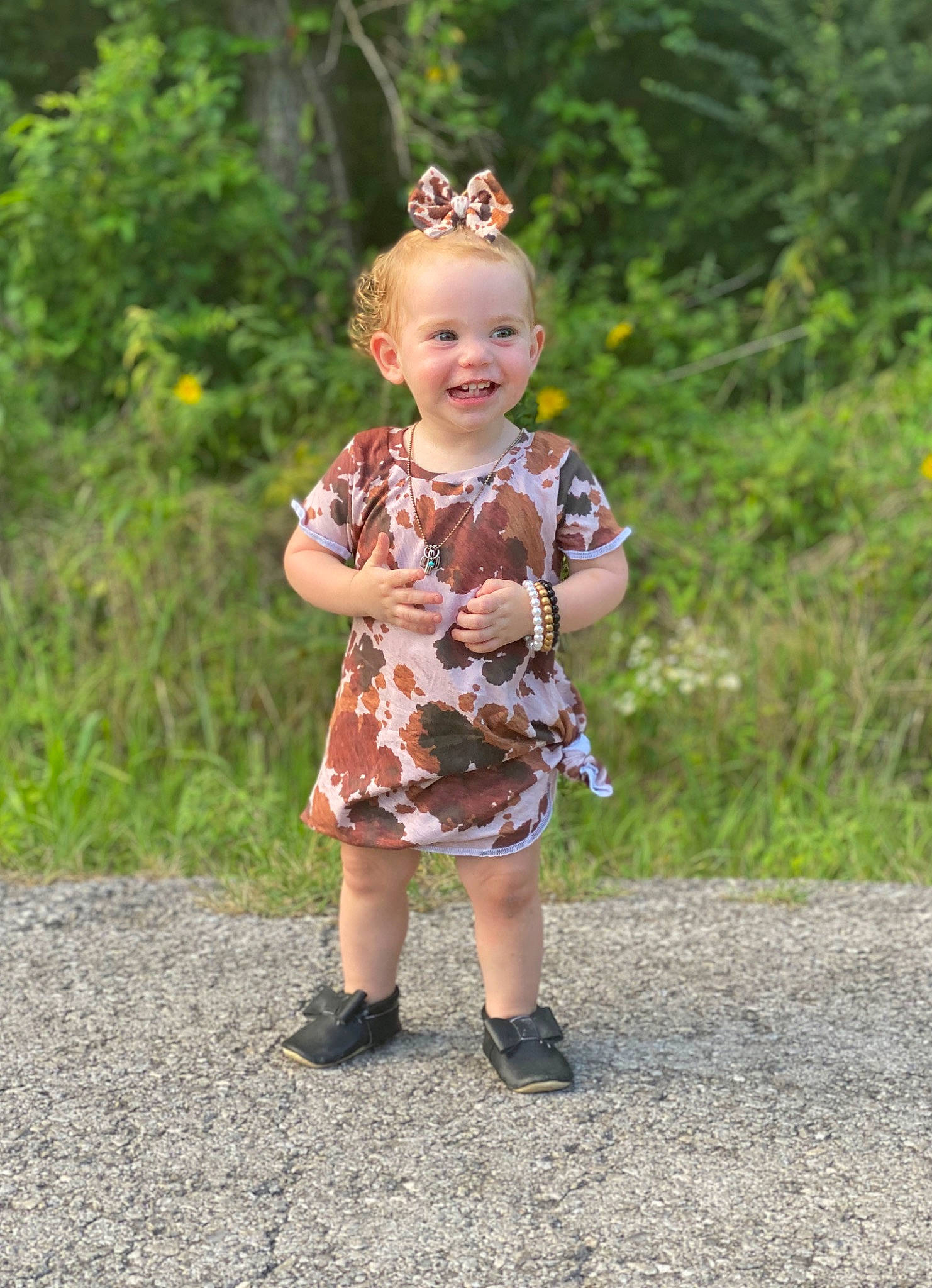 Paityn joined the competition — help win amazing prizes! child, fawn, fun, grass, joy, pattern, person, photography, plant, smile, style, summer, toddler, vacation