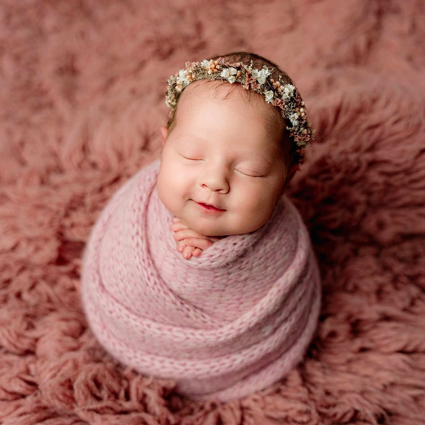 Mitzi is registered to the contest to win money with this photo: baby, blanket, bonnet, clothing, face, happy, hat, head, newborn, person, photography, portrait, quilt, sleeping, smile