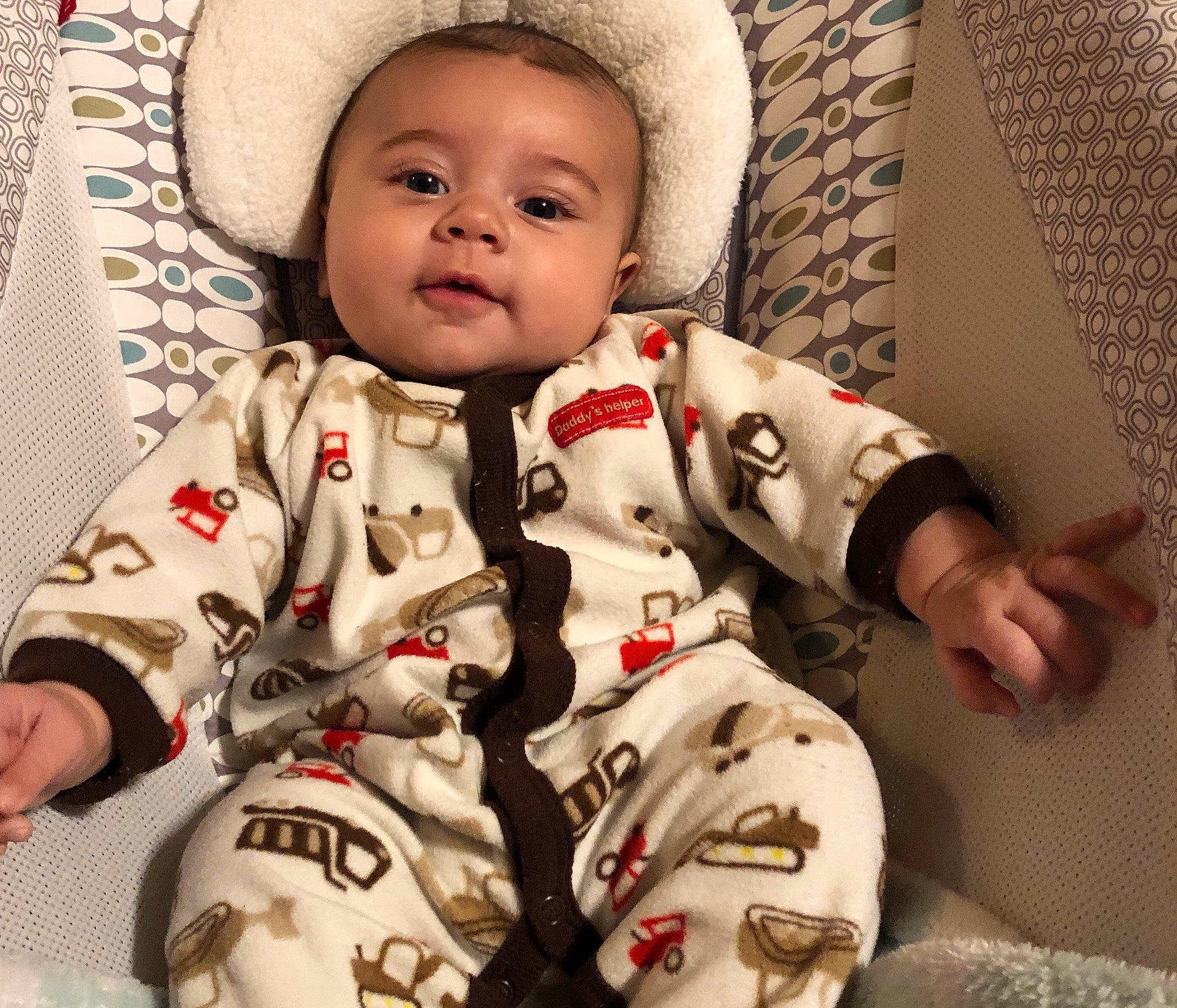 Brayden joined the competition — help win amazing prizes! boy, child, infant, outerwear, person, product, skin, smile, textile, toddler