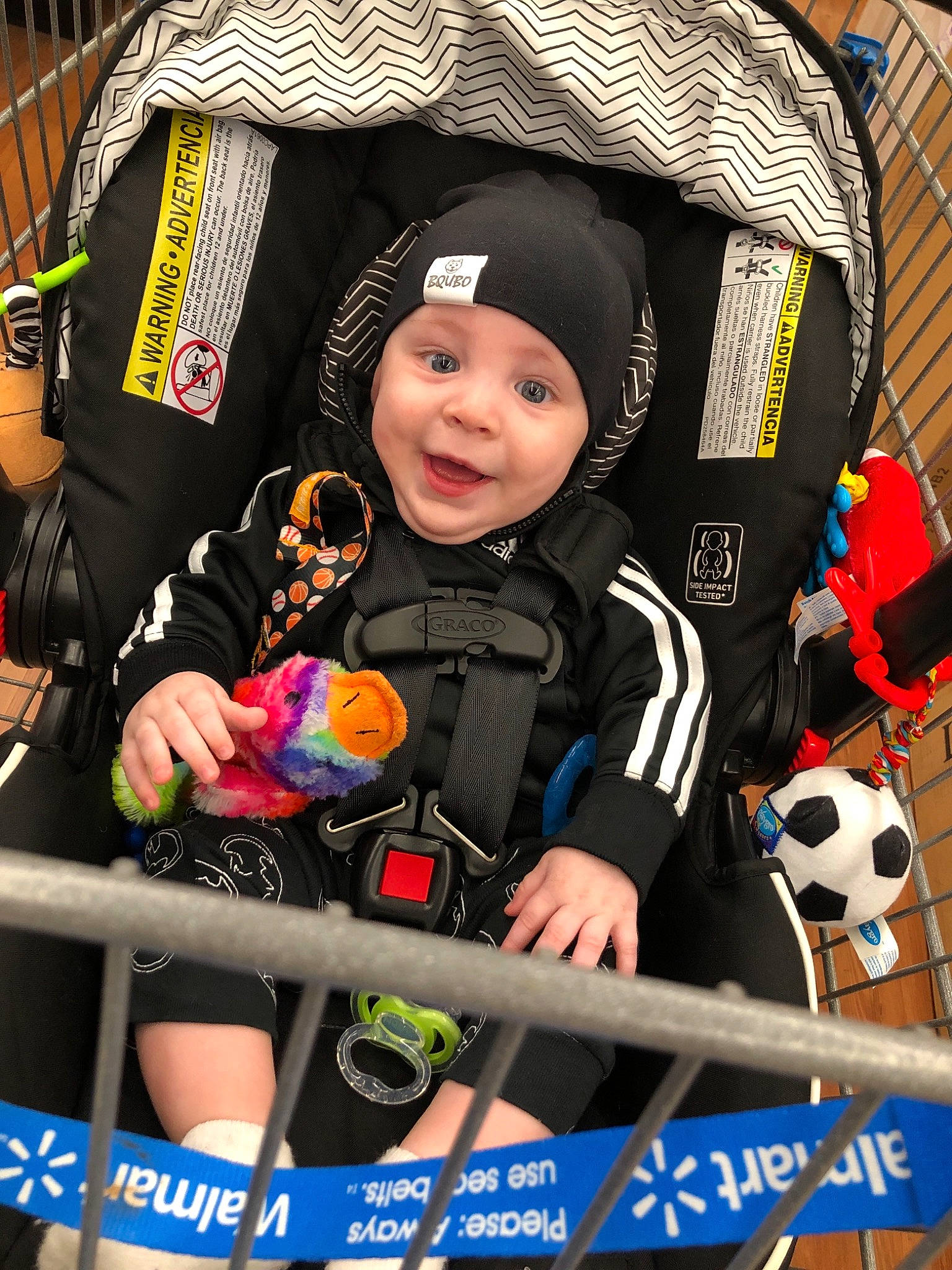 Kellen is registered to the contest to win money with this photo: baby_carriage, baby_products, child, headwear, person, product, toddler