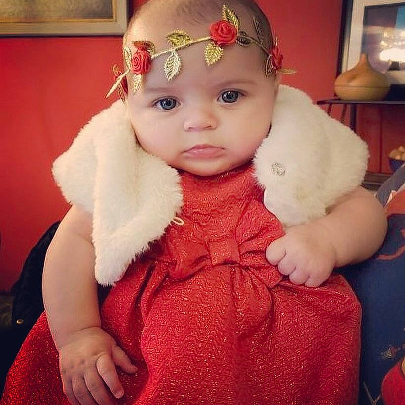 Finnley Rose joined the competition — help win amazing prizes! cheek, child, ear, fur, girl, hair_accessory, headgear, human_hair_color, infant, iris, lip, person, product, skin, textile, toddler