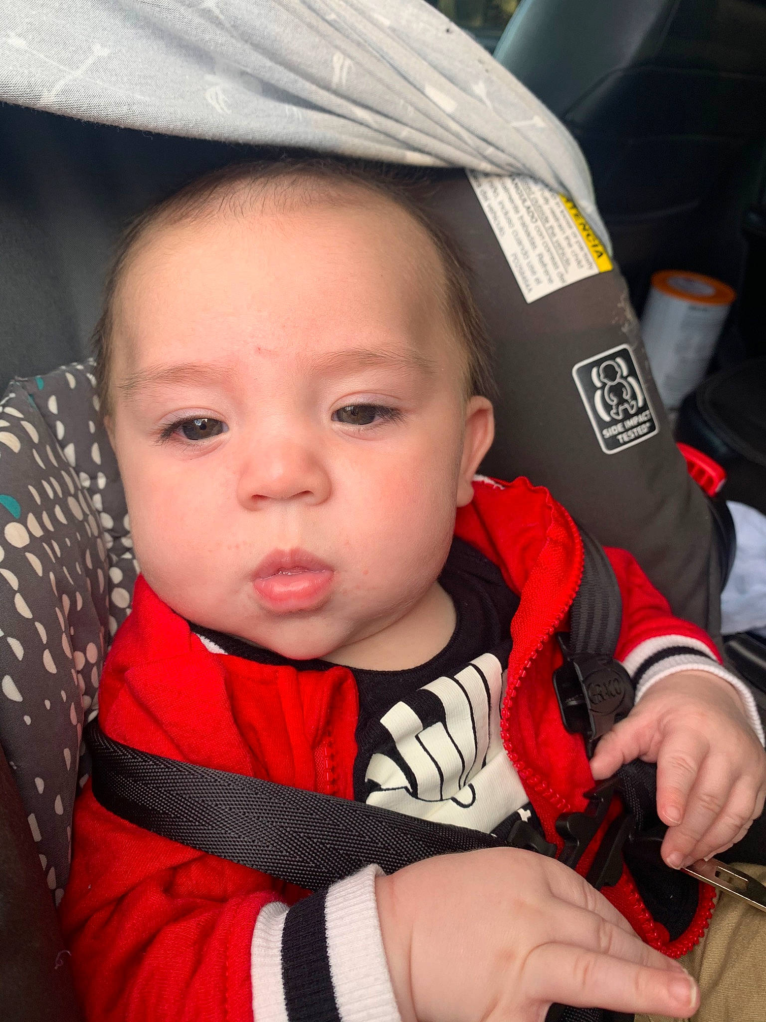 Jon joined the competition — help win amazing prizes! baby, baby_carriage, baby_in_car_seat, baby_products, car_seat, cheek, child, eye, lip, person, product, skin, toddler