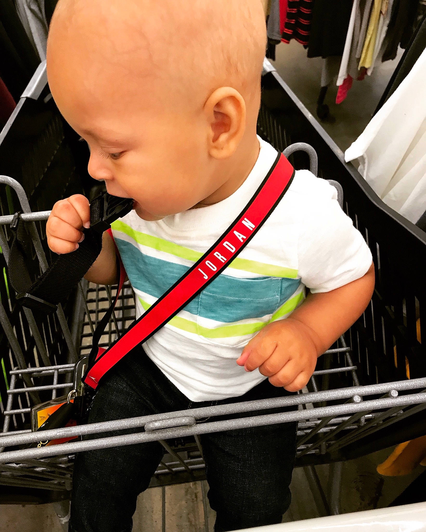 Madden joined the competition — help win amazing prizes! baby, cheek, child, person, product, t_shirt, toddler