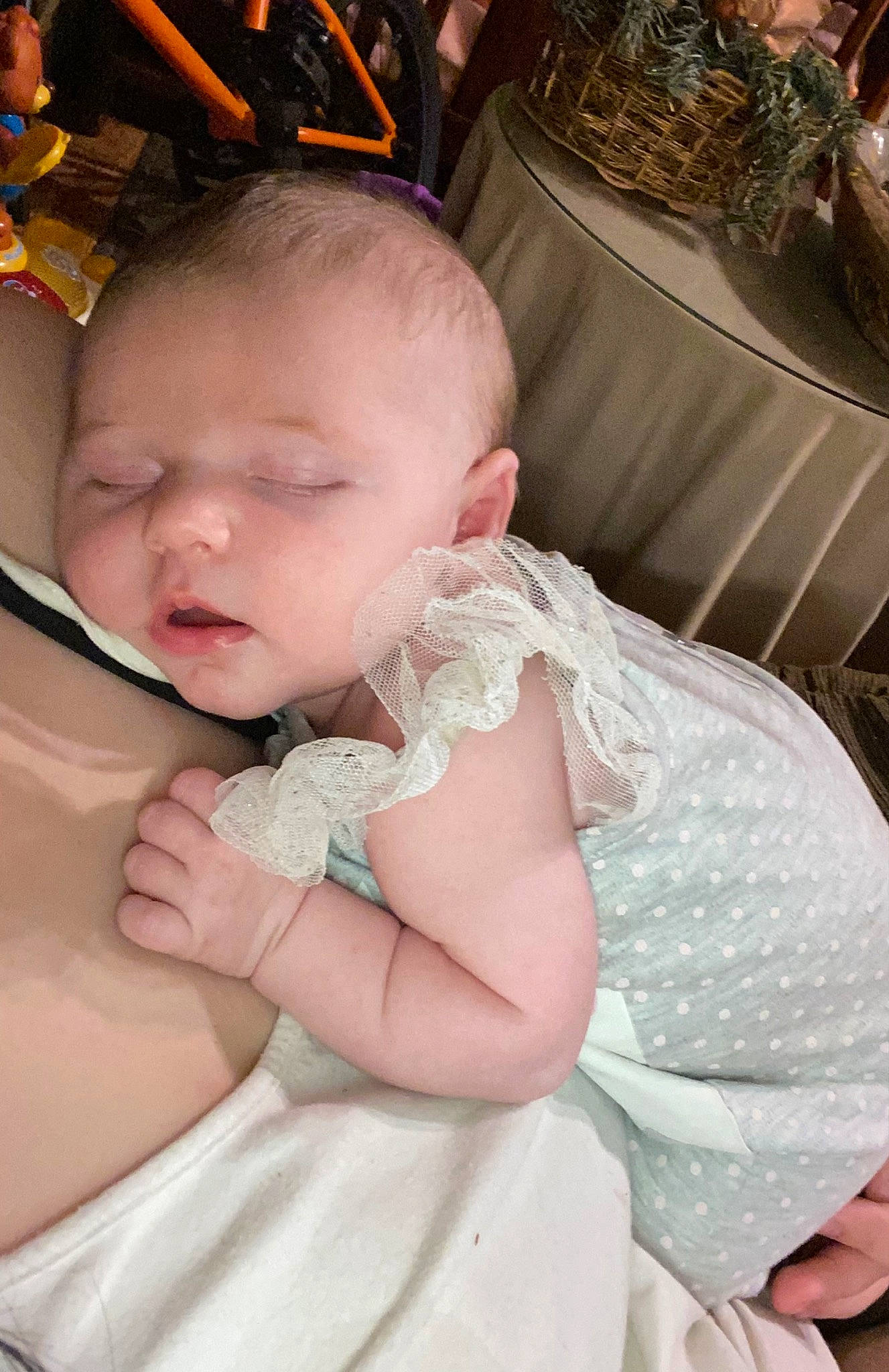 Lillian joined the competition — help win amazing prizes! baby, baby_toddler_clothing, bridal_accessory, cheek, child, comfort, dress, embellishment, eye, facial_expression, fun, hair, hairstyle, happy, headgear, iris, person, pink, skin, textile