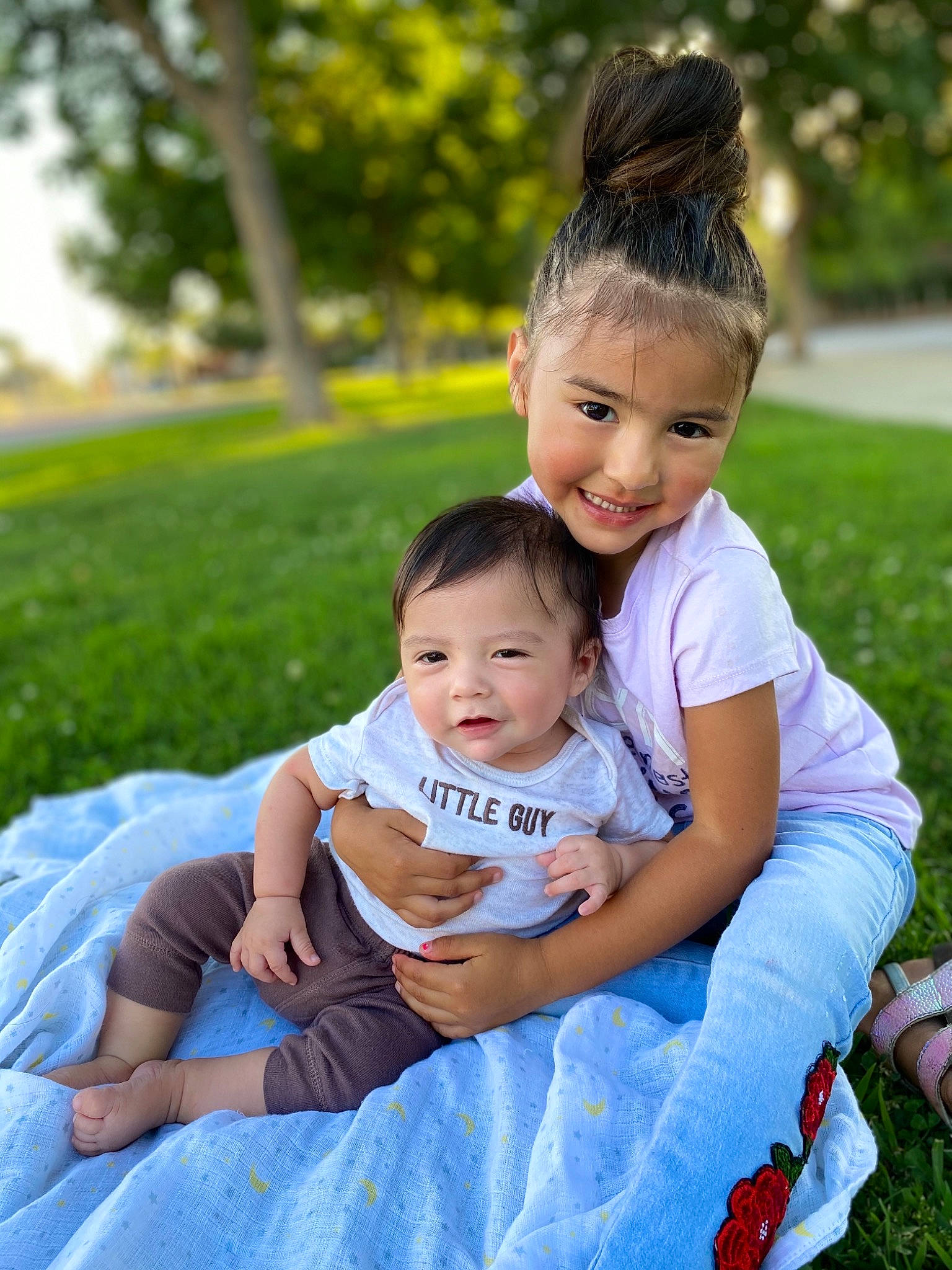 Rubi joined the competition — help win amazing prizes! baby, child, family, grass, happy, joy, lawn, leaf, people, person, photography, plant, recreation, sibling, sitting, skin, smile, spring, summer, toddler