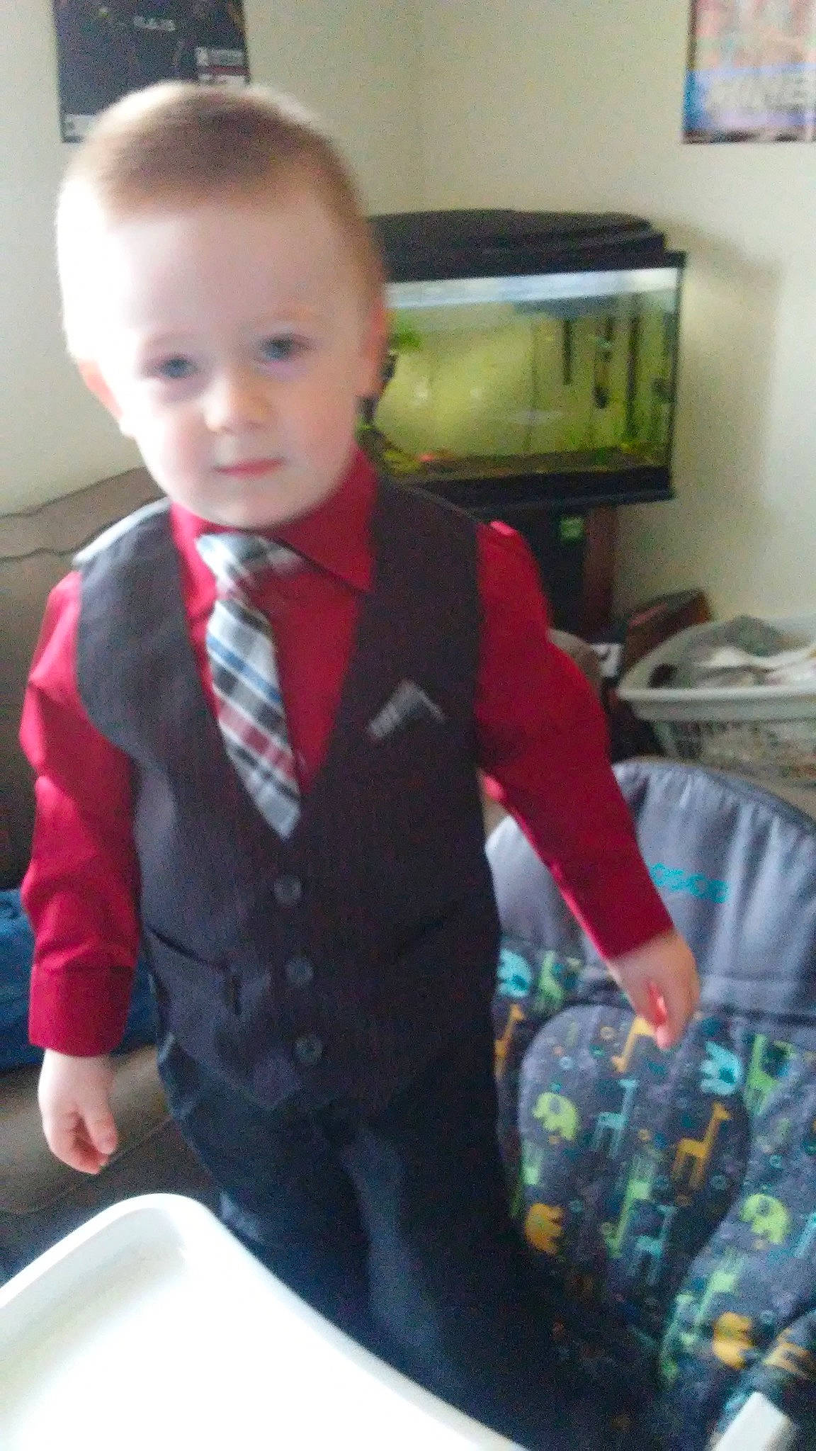 Kristopher joined the competition — help win amazing prizes! baby, child, outerwear, person, play, smile, toddler