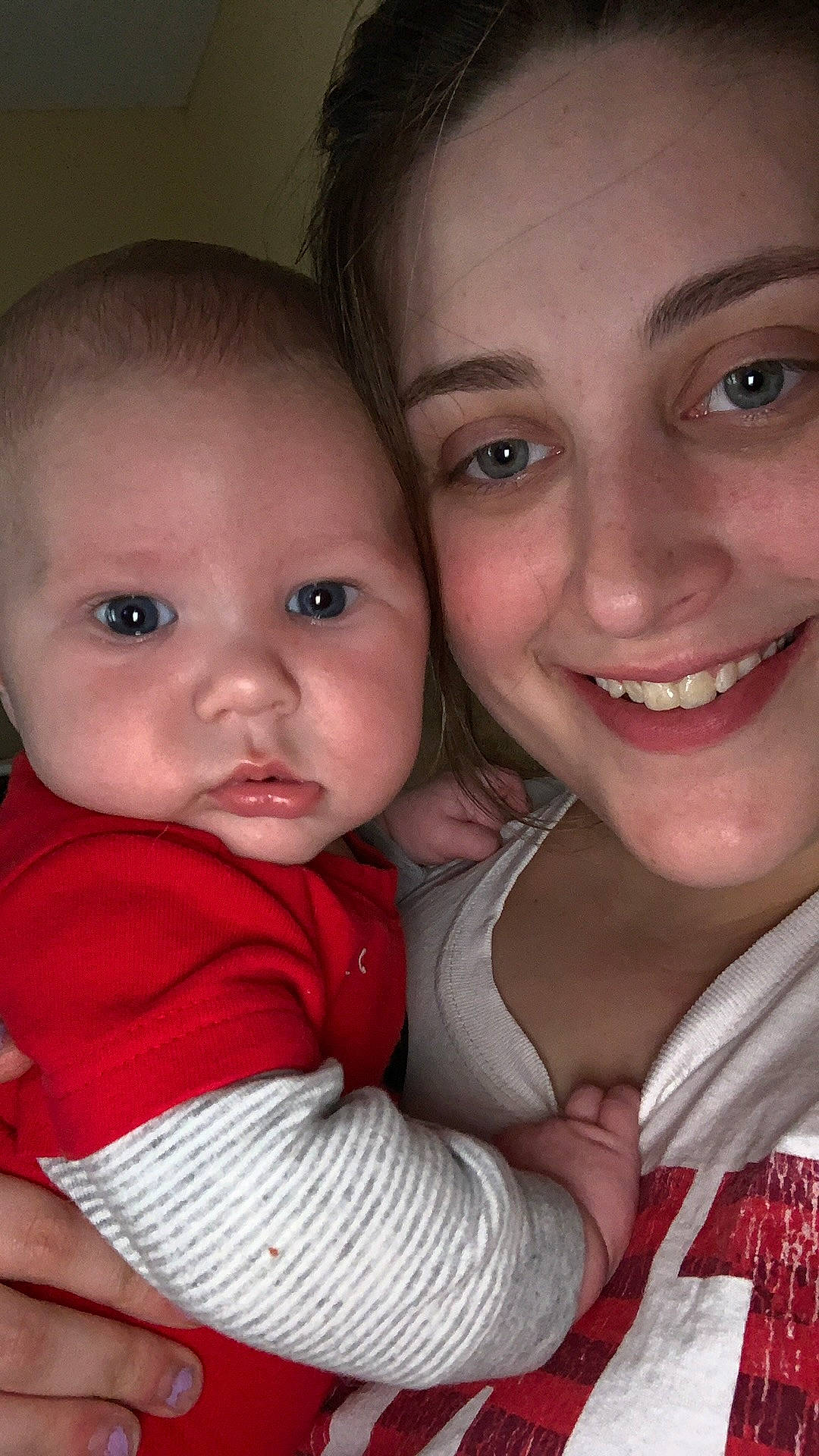 Greyson joined the competition — help win amazing prizes! baby, cheek, child, chin, eye, face, facial_expression, fun, happy, head, hug, iris, joy, lip, mouth, nose, people, person, sibling, skin