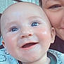 Creed joined the competition — help win amazing prizes! baby, child, person, face, smile, happy, closeup, portrait, eyelashes, skin, cheeks, blue_eyes, clothing, adult, joy, toddler, expression, head, cute, family