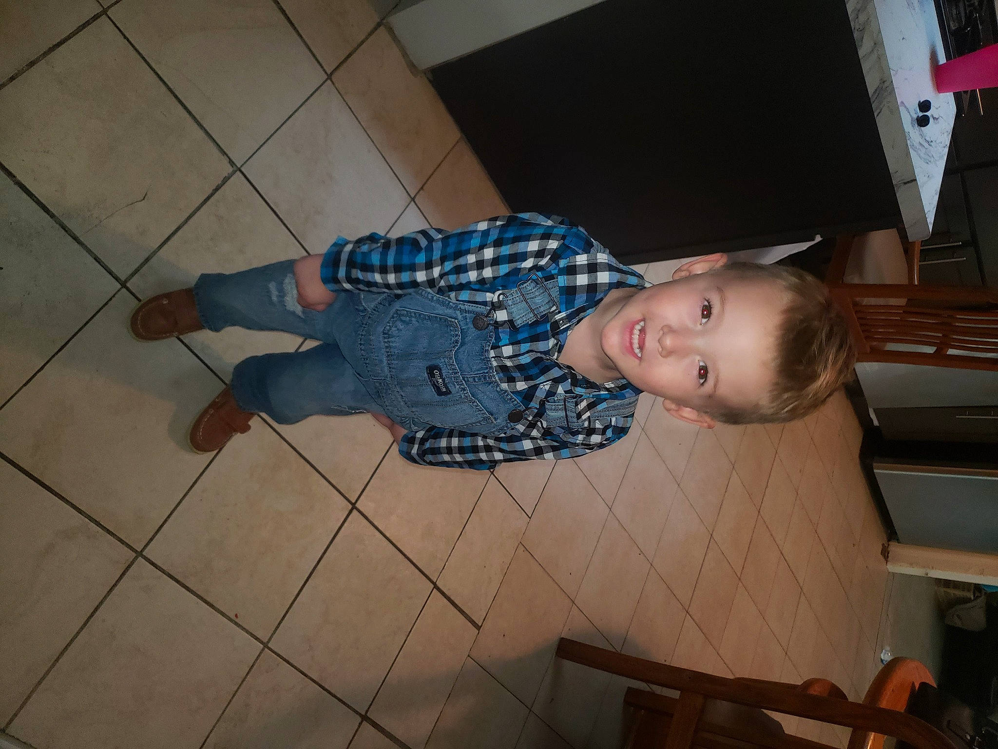 Wayne joined the competition — help win amazing prizes! baby_toddler_clothing, child, comfort, elbow, flooring, foot, fun, hardwood, human_leg, joy, pattern, person, room, sitting, smile, t_shirt, tile, tile_flooring, toddler, wood