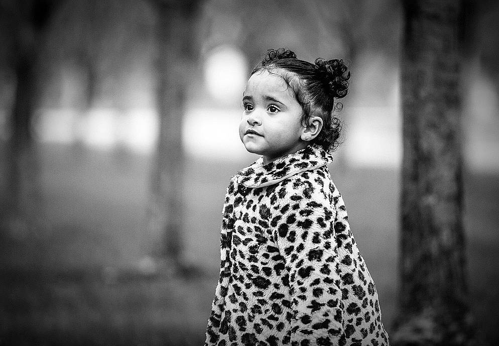 Nai'Lani joined the competition — help win amazing prizes! beauty, black, black_and_white, child, dress, eye, face, head, lip, monochrome, monochrome_photography, people, person, photograph, photography, portrait_photography, sky, standing, toddler, tree