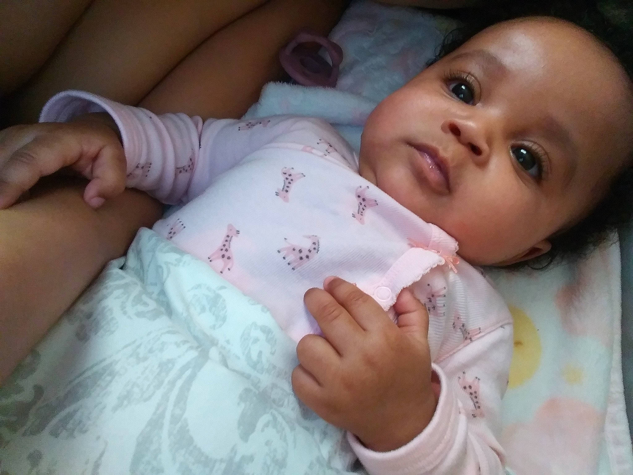 Zalena joined the competition — help win amazing prizes! baby, baby_toddler_clothing, cheek, comfort, eye, eyelash, face, finger, gesture, hand, human_body, lip, mouth, nail, neck, nose, person, skin, sleeve, thumb