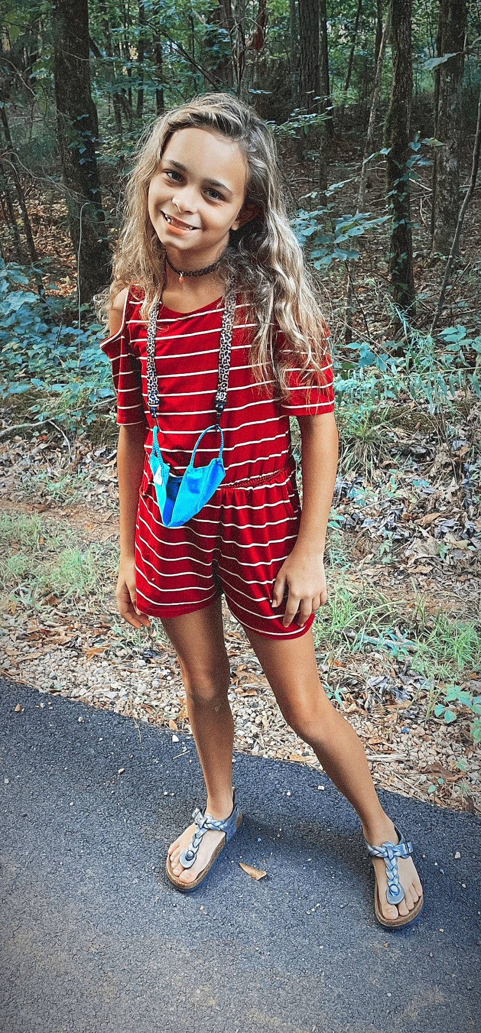 Anslee joined the competition — help win amazing prizes! cool, day_dress, denim, fashion_design, grass, joy, knee, magenta, people, person, plaid, red, shoe, sleeve, smile, street_fashion, summer, t_shirt, tartan, thigh