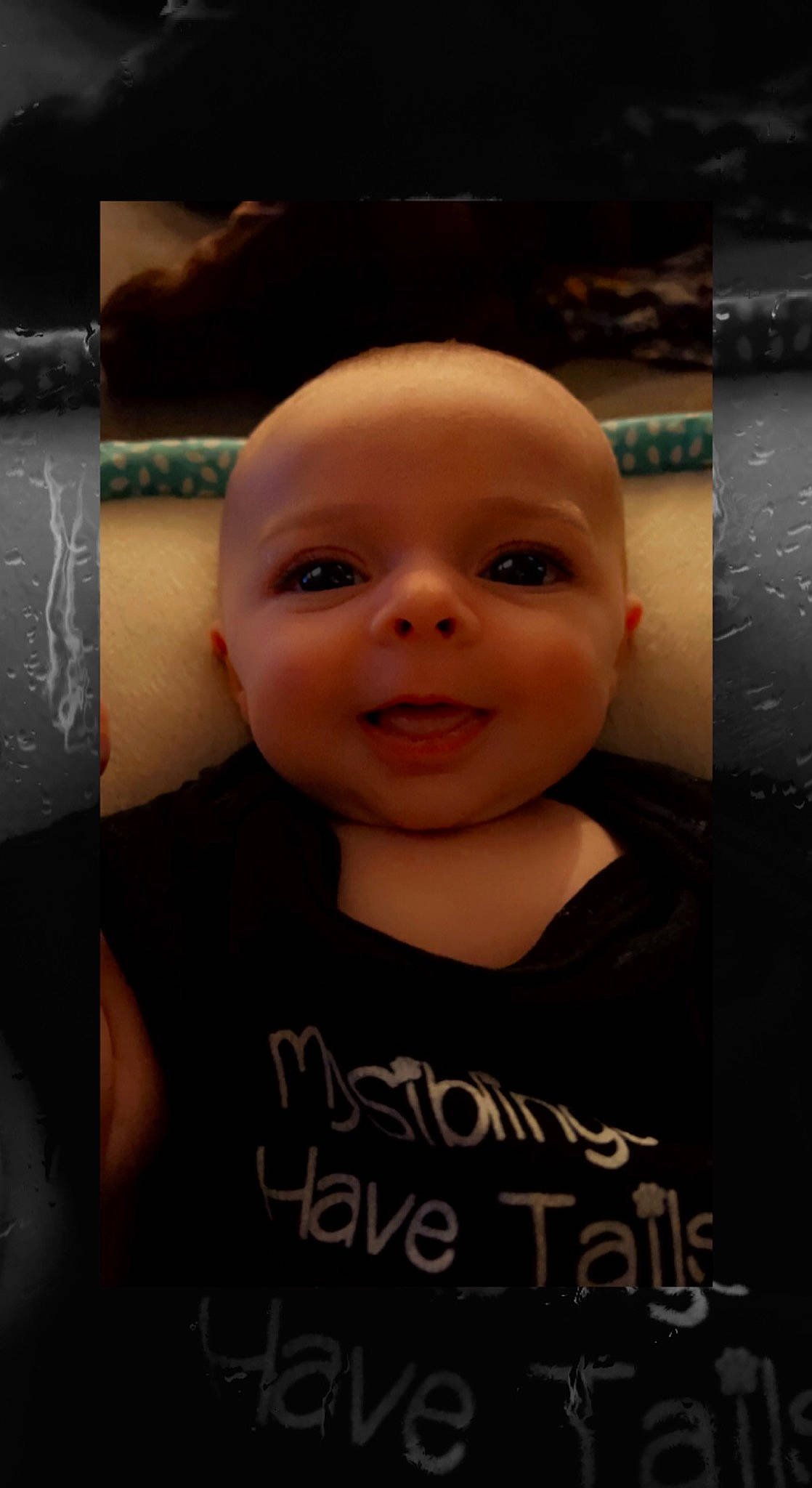 Caroline joined the competition — help win amazing prizes! baby, baby_toddler_clothing, cheek, child, eyebrow, eyelash, flash_photography, flooring, forehead, fun, happy, iris, lip, mouth, nose, person, photo_caption, room, smile, t_shirt