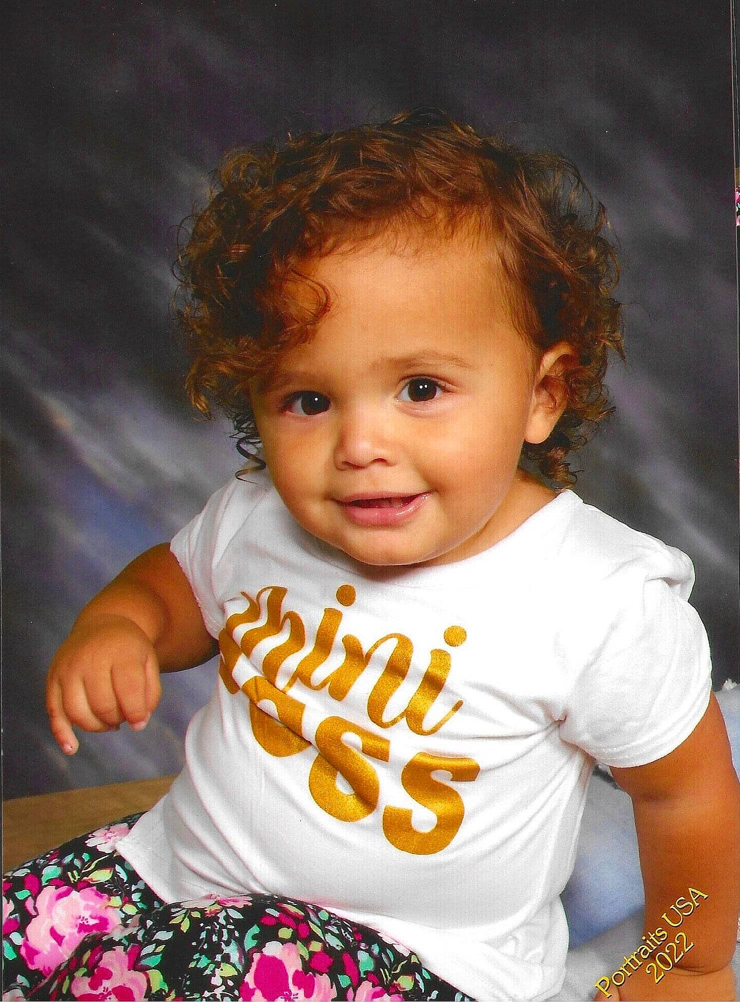 Kiana is registered to the contest to win money with this photo: arm, baby_toddler_clothing, cheek, dress, eye, eyelash, facial_expression, flash_photography, hair, hairstyle, happy, iris, lip, nose, organ, person, skin, sleeve, smile, t_shirt