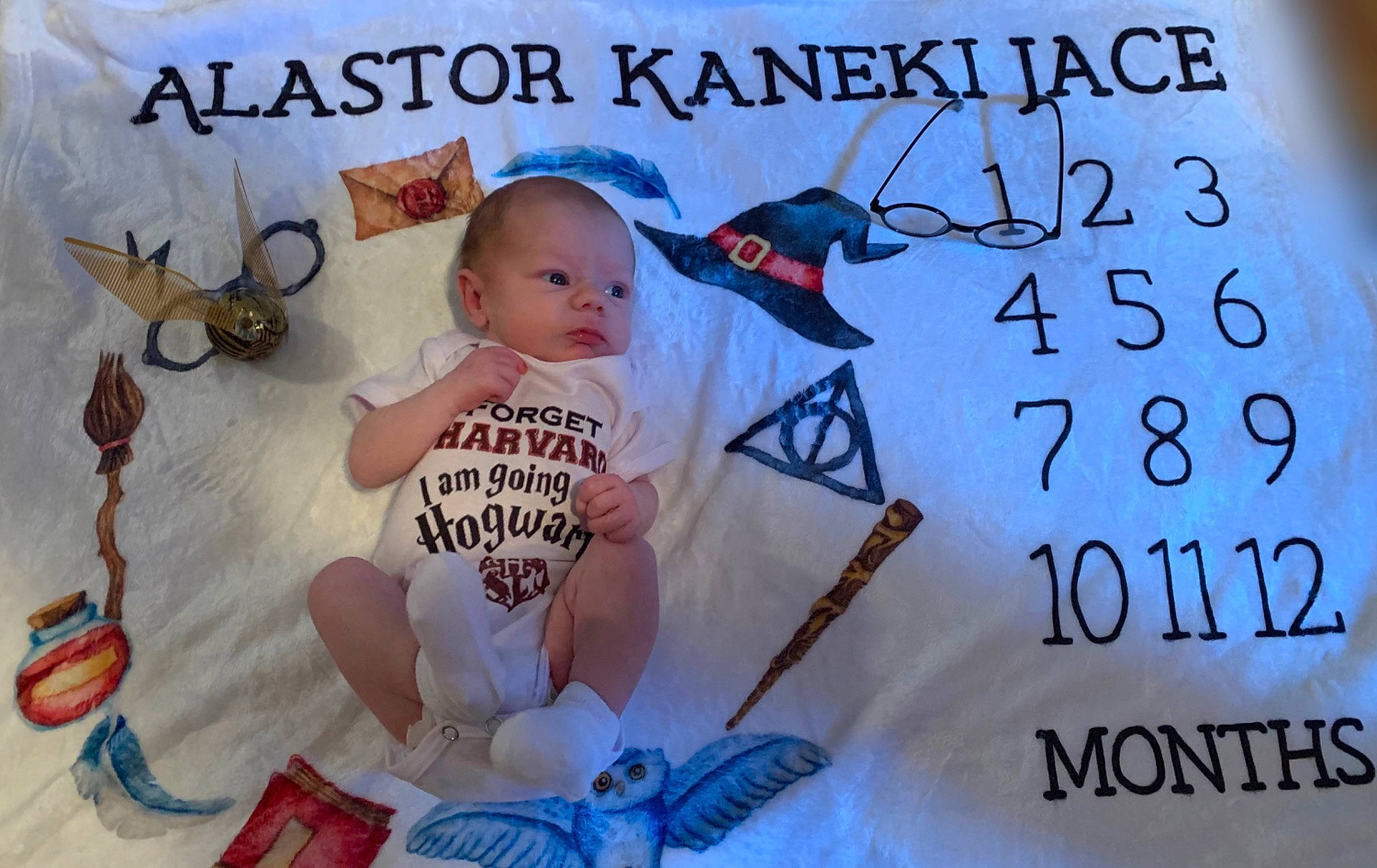 Alastor is registered to the contest to win money with this photo: baby, child, hair_accessory, person, photo_caption, product, toddler