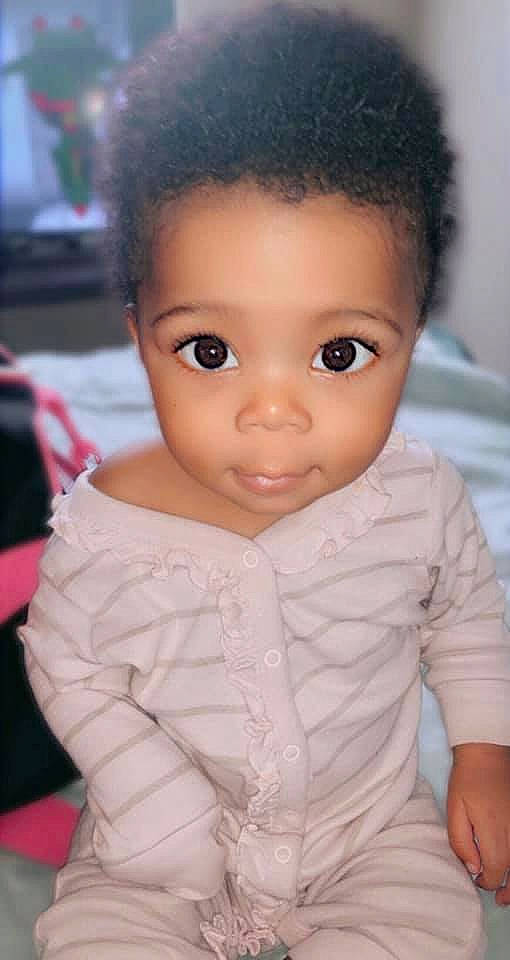 Charlotte Rose joined the competition — help win amazing prizes! baby, black_hair, cheek, child, eye, eyebrow, face, forehead, hair, hairstyle, head, iris, lip, nose, person, skin, smile, toddler, toy