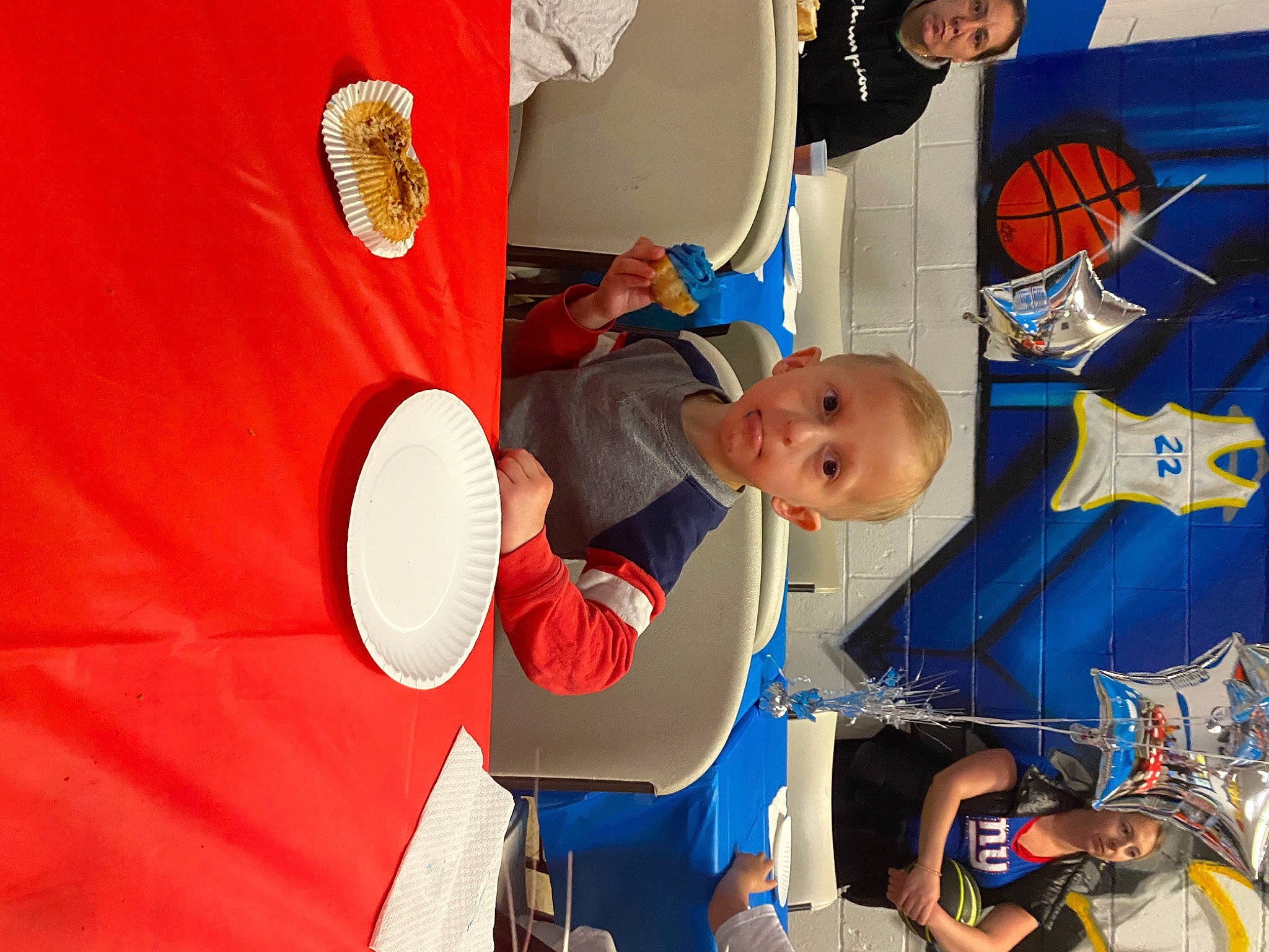 Rj Dawson is registered to the contest to win money with this photo: art, artist, chair, child, electric_blue, event, fun, hat, leisure, mural, orange, person, play, recreation, room, space, t_shirt, toddler, visual_arts, water