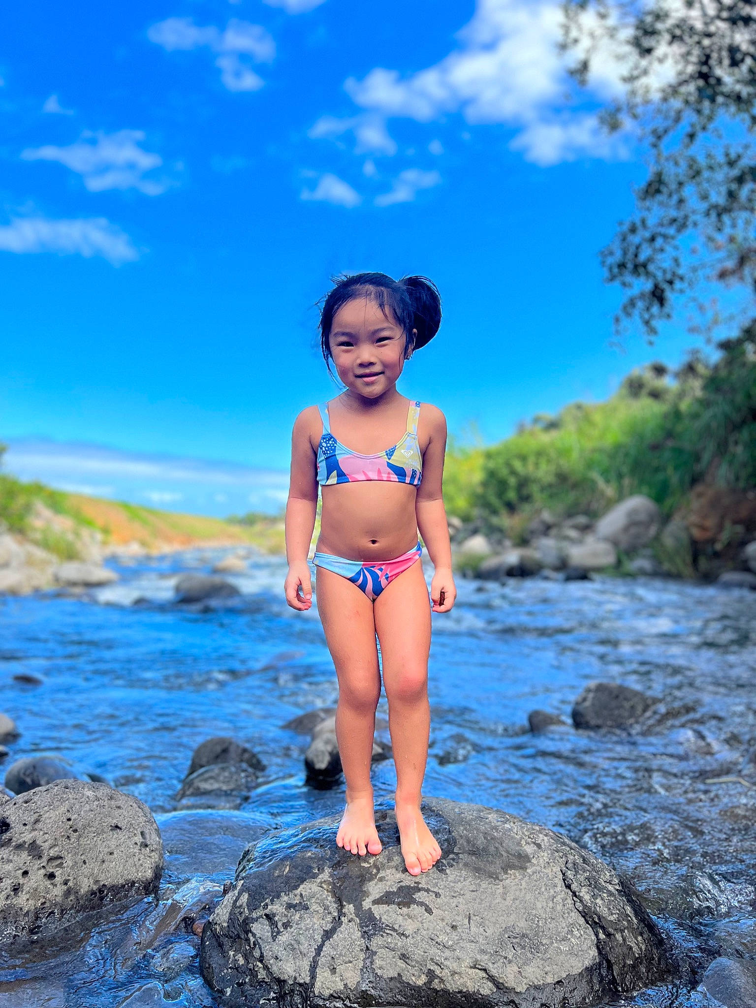 Harper is registered to the contest to win money with this photo: azure, brassiere, cloud, flash_photography, happy, joy, landscape, leisure, lingerie_top, people_in_nature, people_on_beach, person, plant, sky, summer, sun_hat, swimsuit_top, swimwear, thigh, undergarment