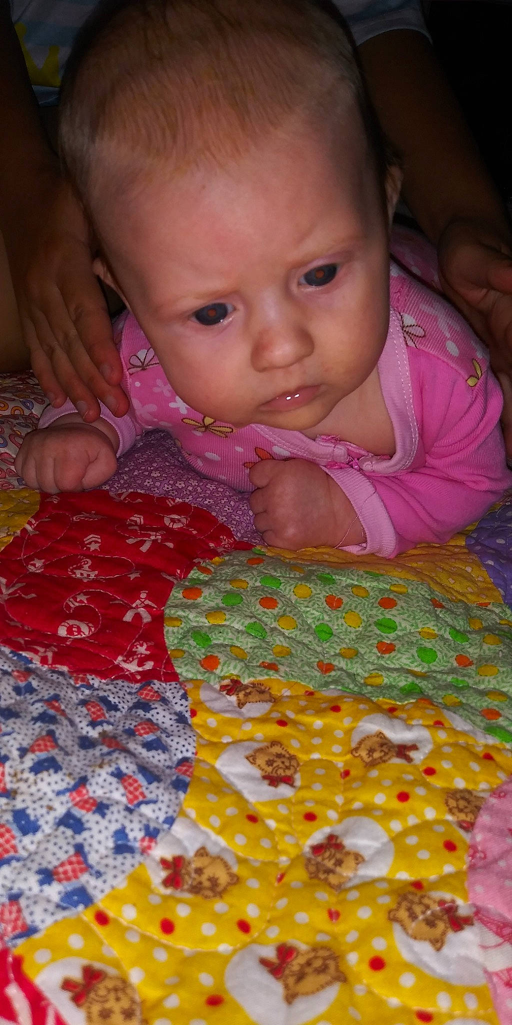 Mckenzie joined the competition — help win amazing prizes! baby, cheek, child, person, play, sitting, textile, toddler