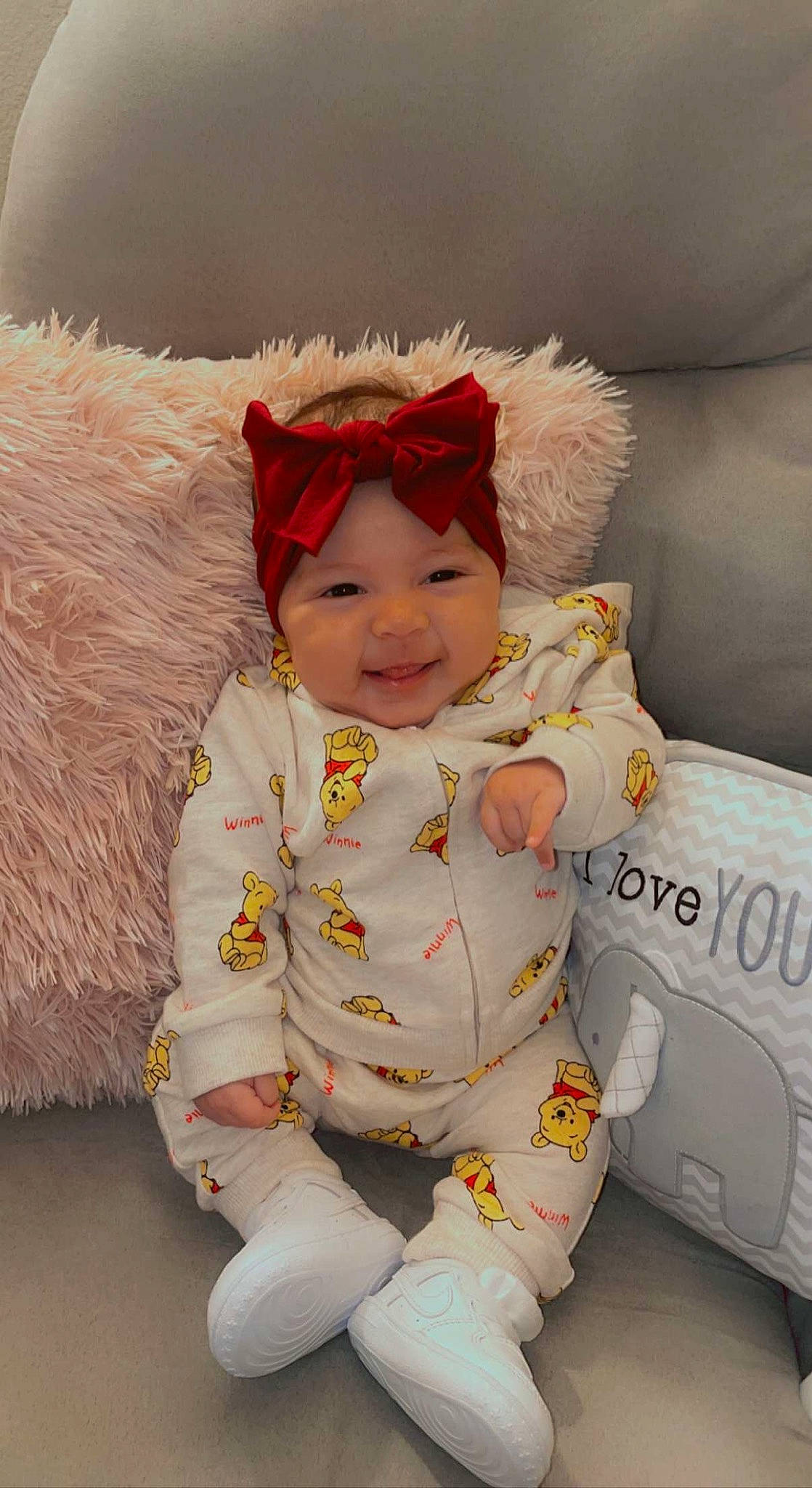 Elianna is registered to the contest to win money with this photo: baby, baby_sleeping, baby_toddler_clothing, cap, cheek, child, comfort, eye, face, fun, happy, head, headgear, headwear, linens, pattern, person, room, skin, sleeve